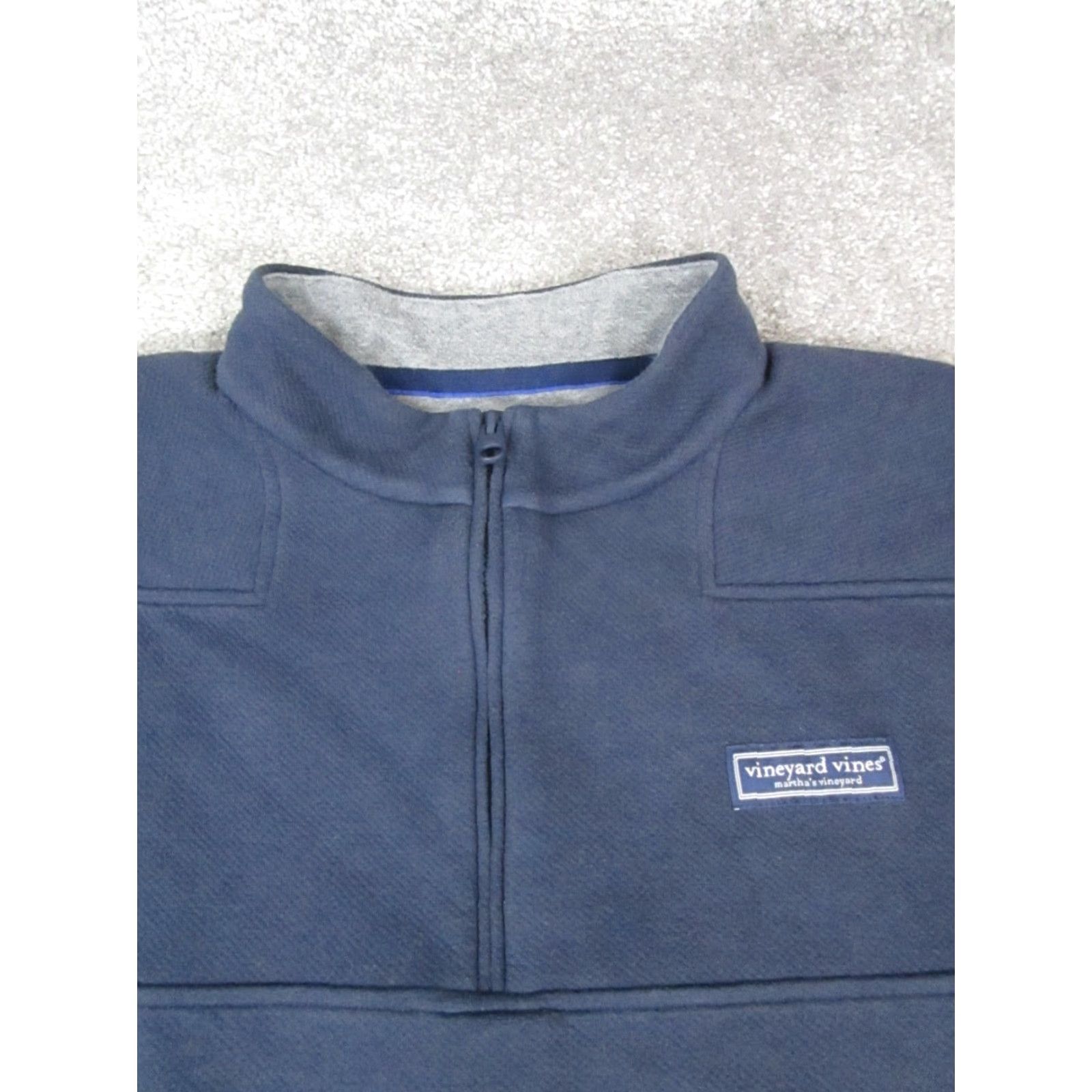 Vineyard Vines Vineyard Vines Sweater Mens XL Blue Knit Pullover Golf Mock Neck Long Sleeve Size US XL / EU 56 / 4 - 2 Thumbnail