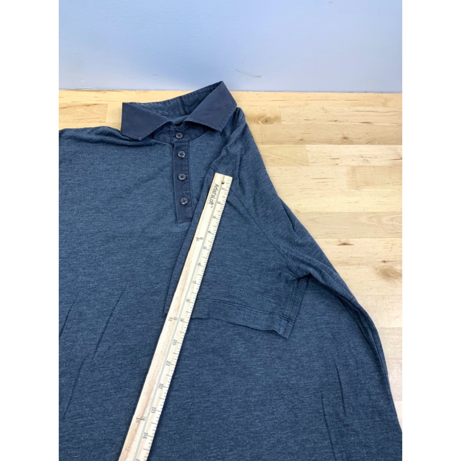 Lululemon Lululemon Polo Shirt Mens M Gray Short Sleeve Stretch Casual 11719 Size US M / EU 48-50 / 2 - 6 Thumbnail