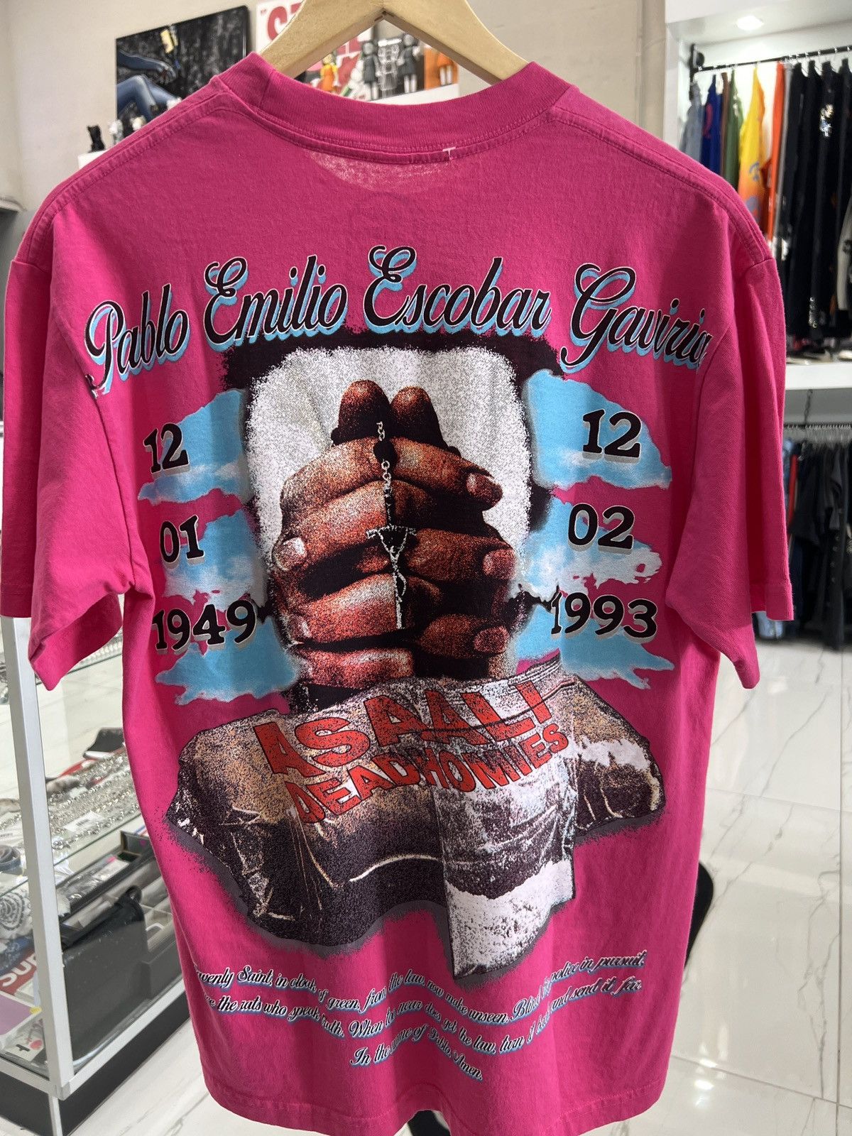 Asaali Dead Homies LA Pablo Escobar Tee Size US S / EU 44-46 / 1 - 2 Thumbnail