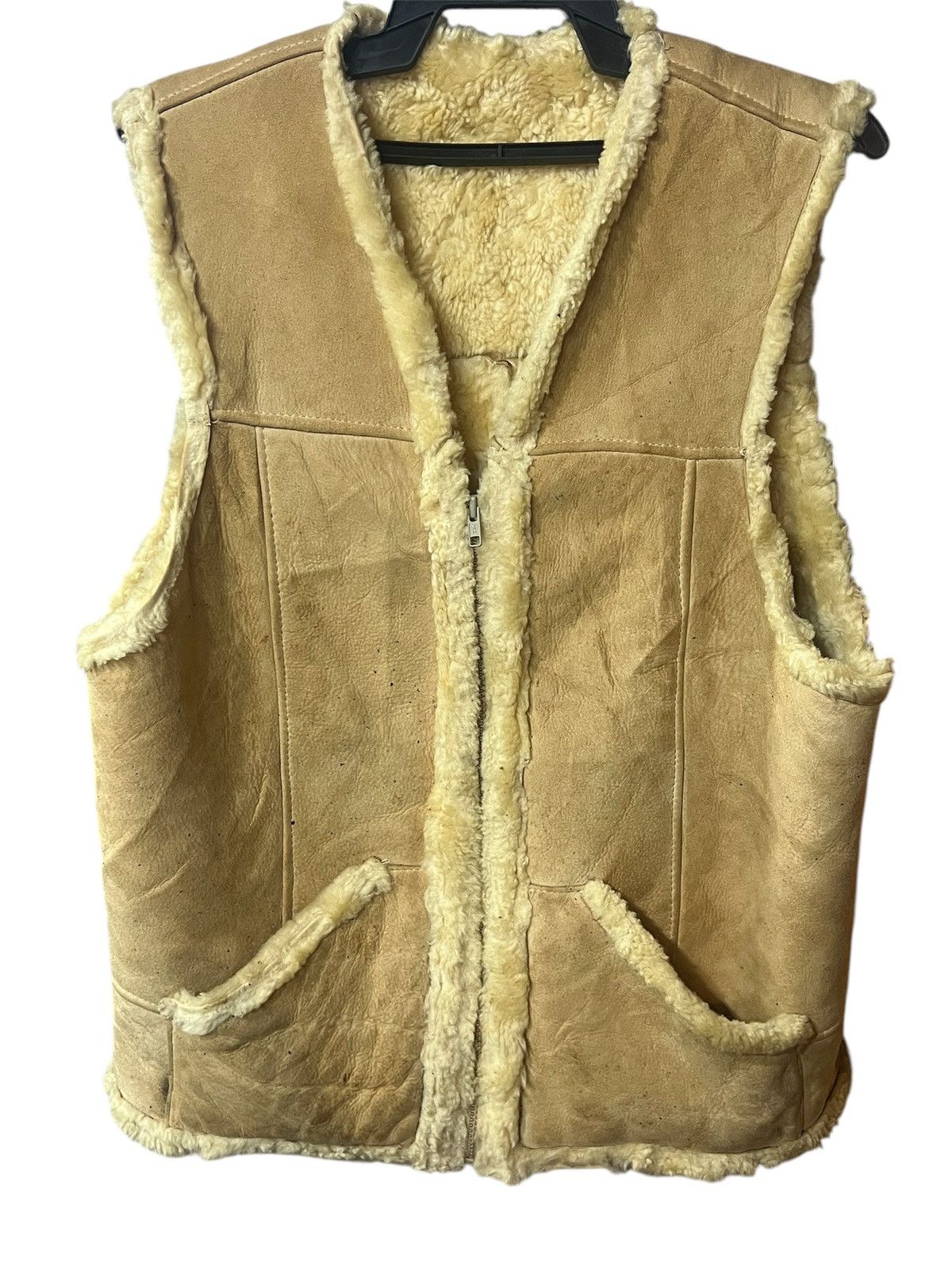 Other CRESTONS VEST JACKET ZIPPER SHEEPSKIN HANDCRAFTED Size US M / EU 48-50 / 2 - 1 Thumbnail