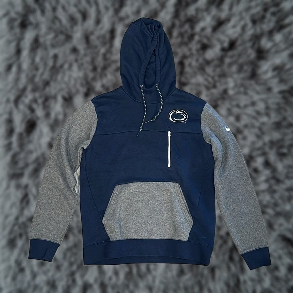 Nike Nike Penn State Nittany Lions Pullover Hoodie - Blue Navy, Men L, Fleece, Cotton-Poly Size US L / EU 52-54 / 3 - 1 Thumbnail