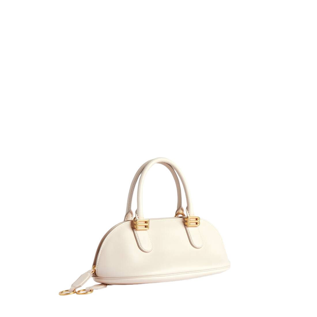 Balenciaga BALENCIAGA Bolero Bowling Mini $3290 Cream Top Handle Bag Ne Size ONE SIZE - 2 Thumbnail