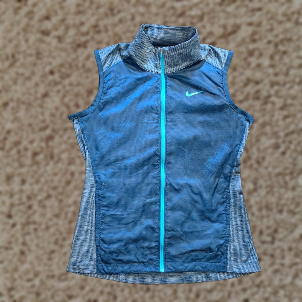 Nike Nike Vest Womens Medium Blue Golf Tour Performance Full Zip Dri Fit Casual Athletic Jacket Size M / US 6-8 / IT 42-44 - 1 Thumbnail