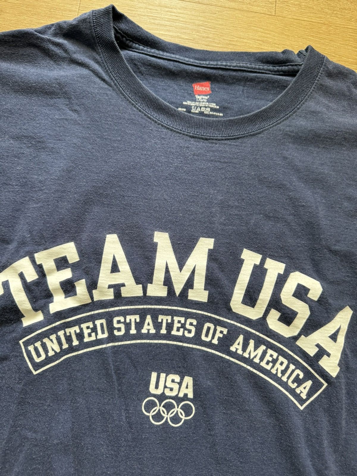 USA Olympics Olympic Tee - TEAM USA Official Arch Logo Dark Blue (Large) Size US L / EU 52-54 / 3 - 5 Thumbnail