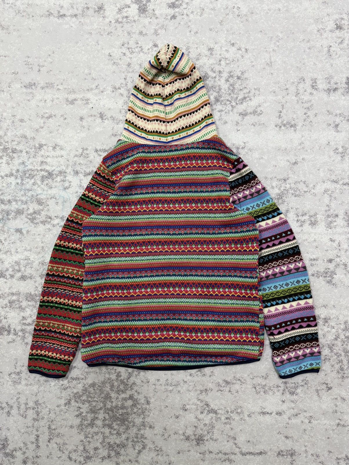 Native Unbranded Knit Native Colorblock Fullzipper Sweater Hoodie Size US S / EU 44-46 / 1 - 9 Thumbnail