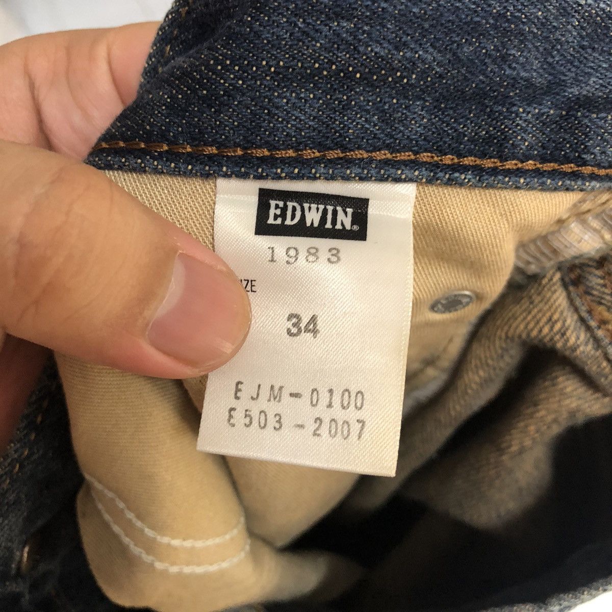 Edwin DL Edwin Blue Denim Pants #C173 Size US 34 / EU 50 - 19 Thumbnail