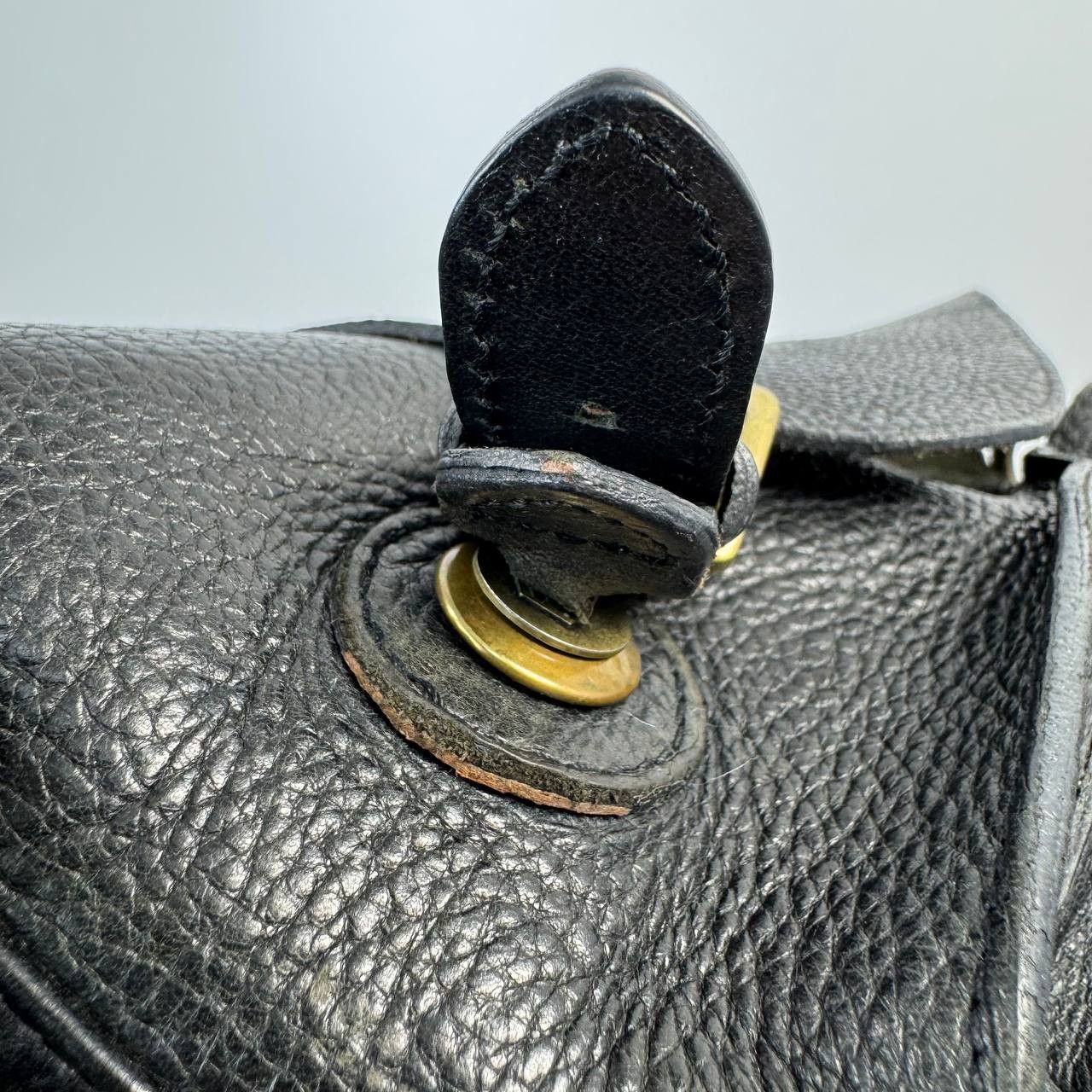 Mulberry Mulberry Leather Shoulder Bag Black Brass Buckle Womens Size ONE SIZE - 9 Thumbnail