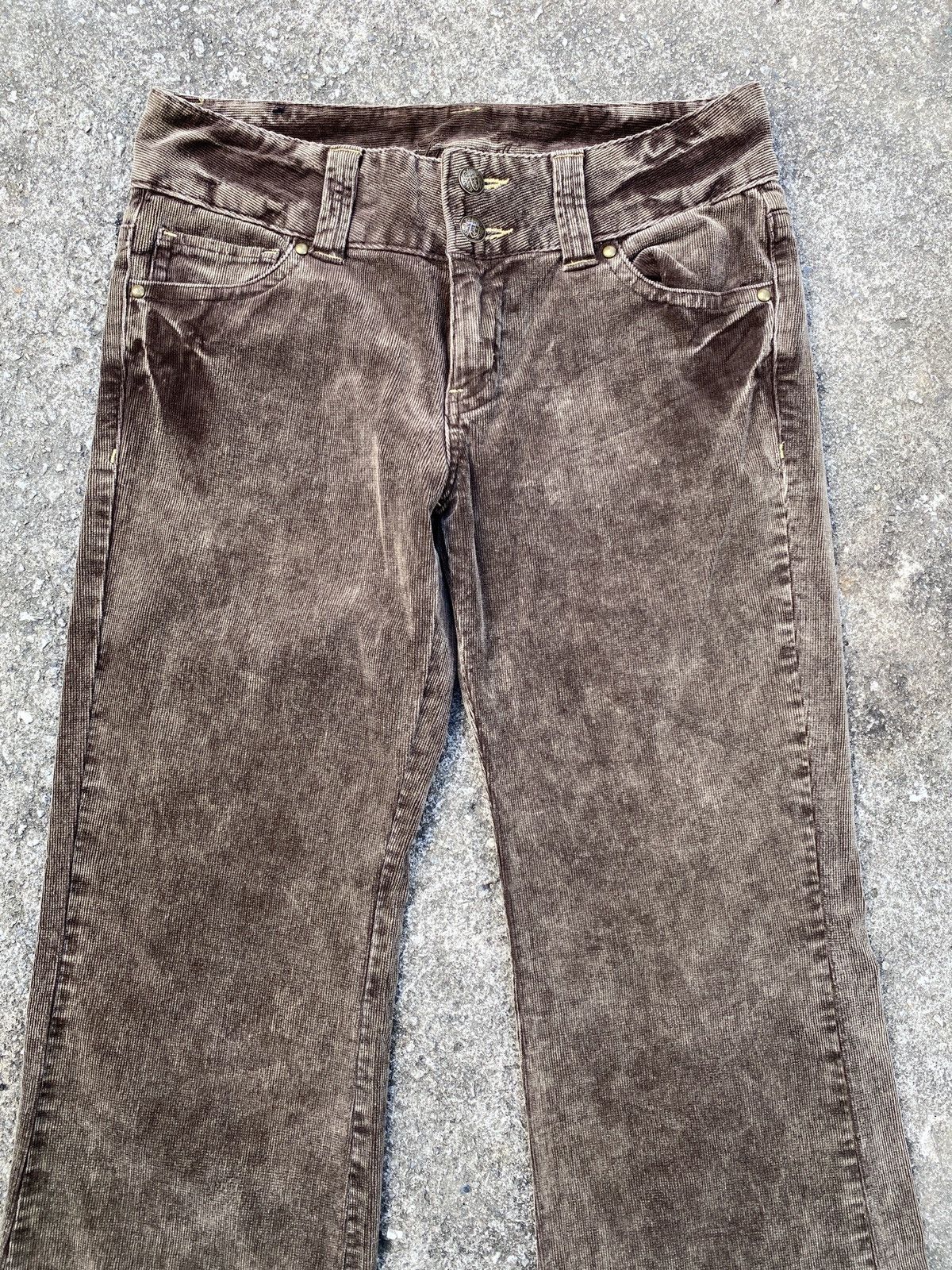 If Six Was Nine × Japanese Brand × Tornado Mart Luocury Japan Corduroy Low Rise Flare Pant Size US 30 / EU 46 - 7 Thumbnail