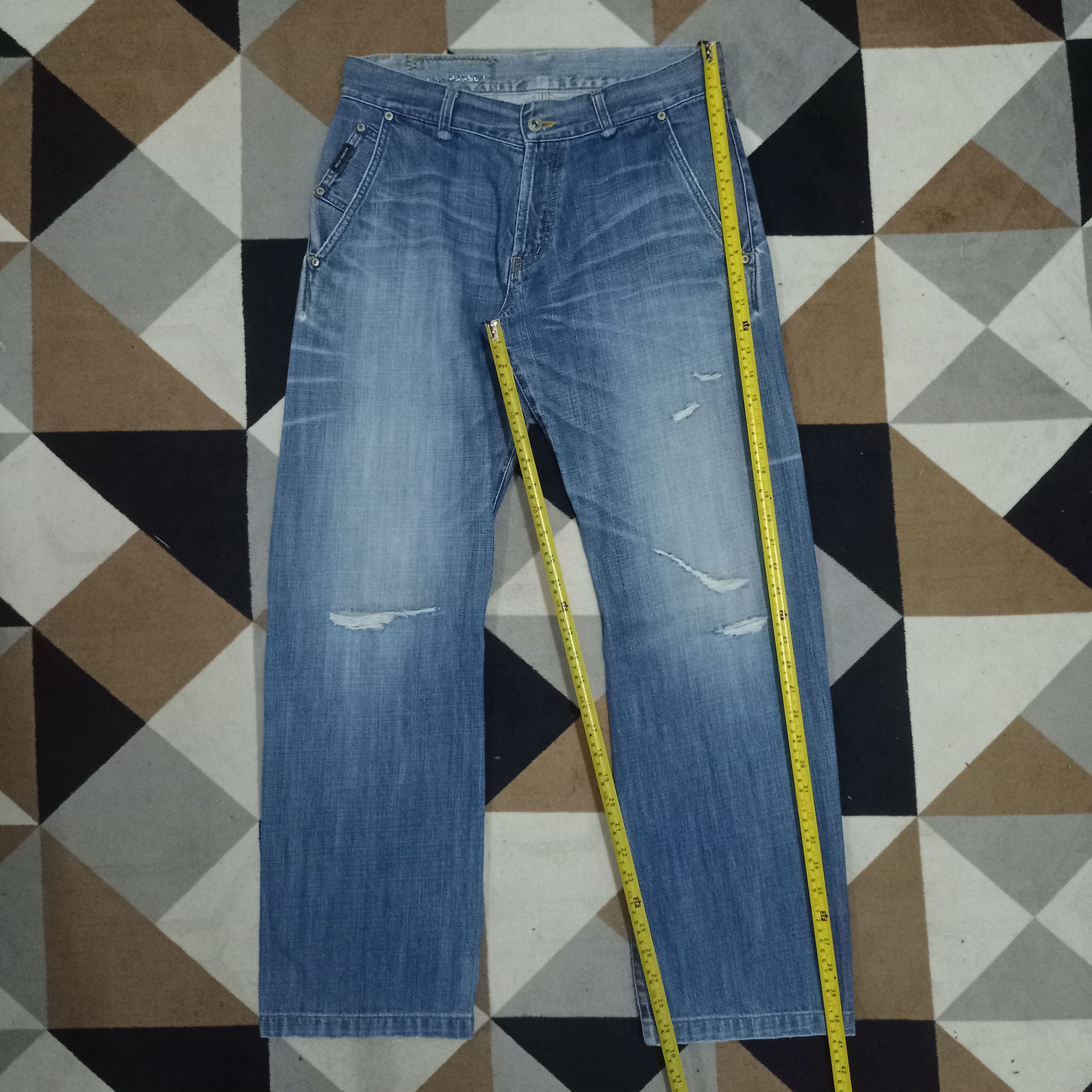 Helly Hansen Vintage Japan Helly Hansen Curve Leg Distressed Baggy Jeans Size US 32 / EU 48 - 8 Thumbnail