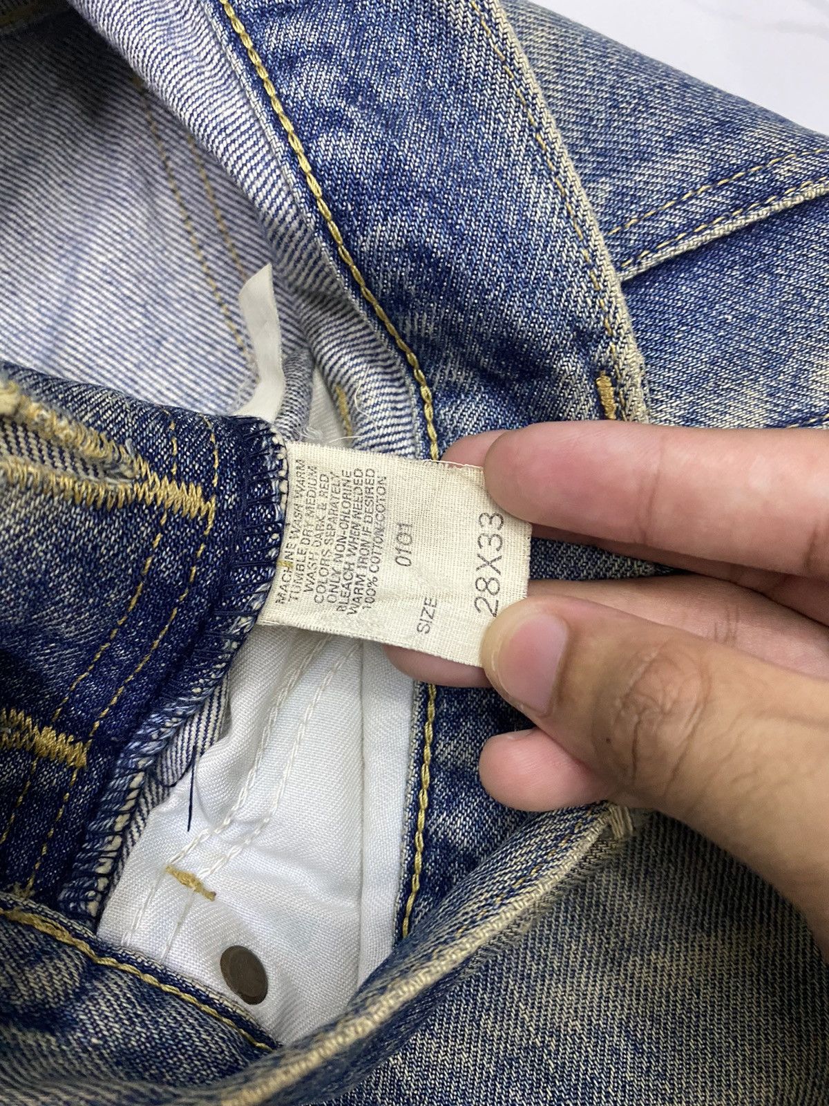 Lee VINTAGE LEE RIDERS SCOVILL SANFORIZED DISTRESSED DENIM JEANS Size US 28 / EU 44 - 10 Thumbnail