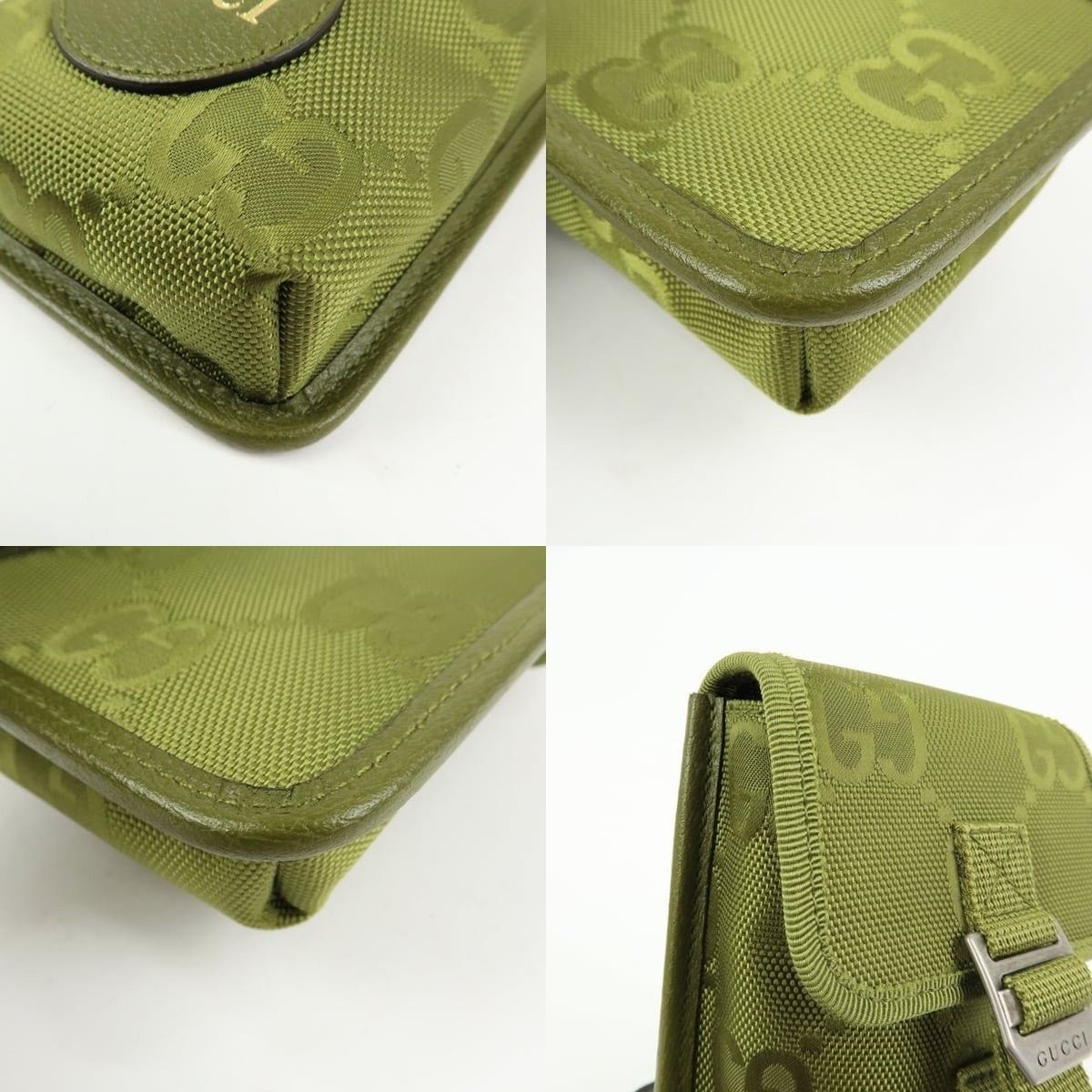 Gucci Gucci Off The Grid Nylon Crossbody Bag Green Size ONE SIZE - 5 Thumbnail