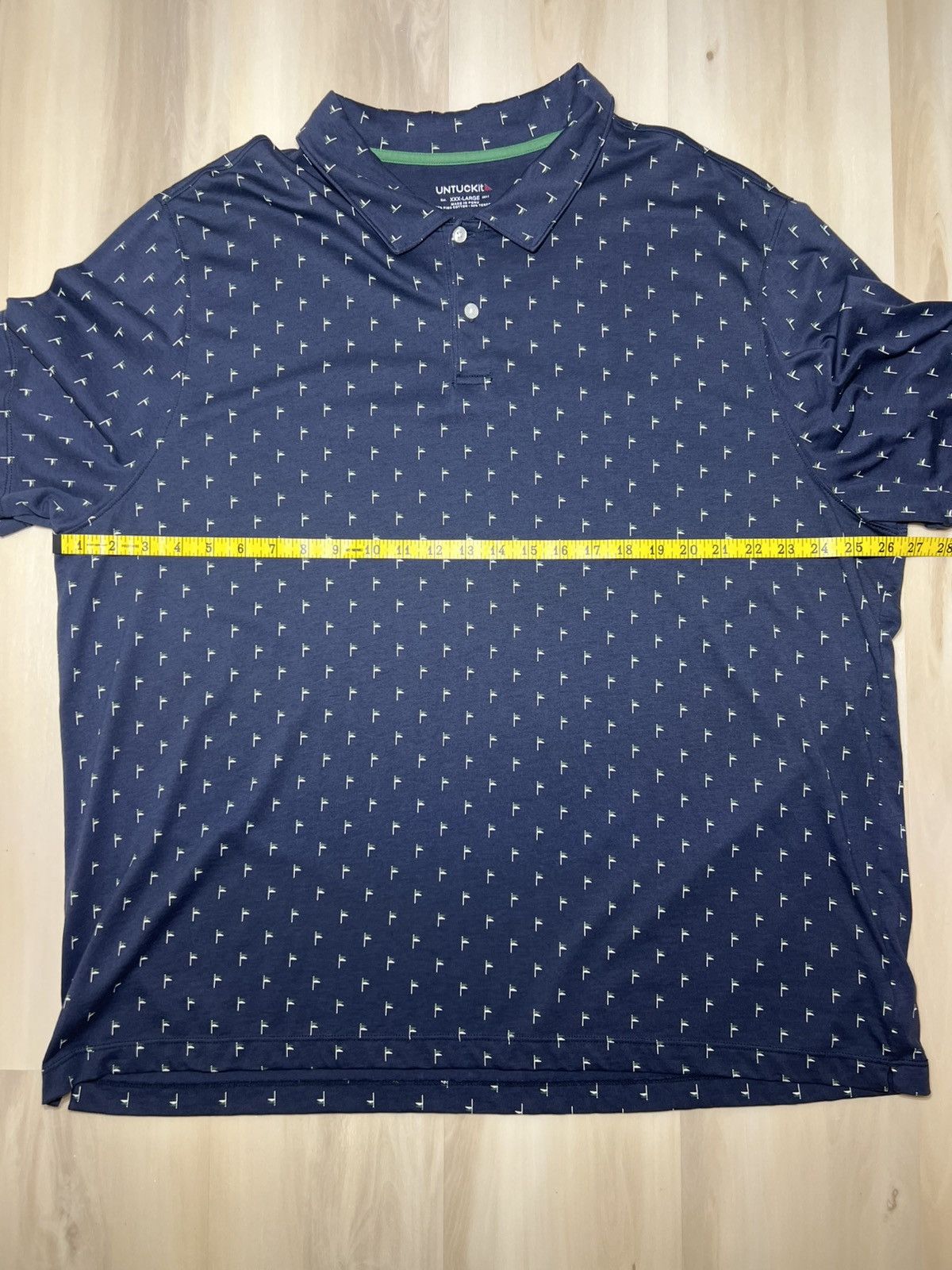UNTUCKit UNTUCKit Pourret Short Sleeve Polo Men's 3XL Pima Cotton Size US XXL / EU 58 / 5 - 6 Thumbnail