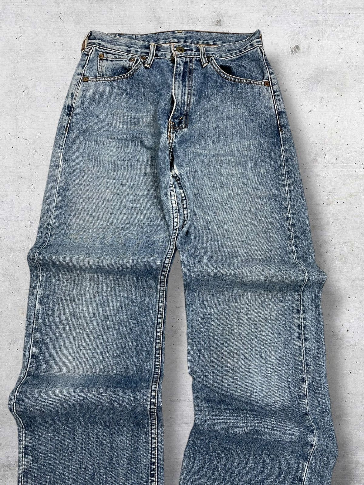 Levi's Vintage Clothing VINTAGE 504 LEVIS USA DESIGNER 90S REGULAR BLUEWASHED DENIM Size US 26 / EU 42 - 4 Thumbnail