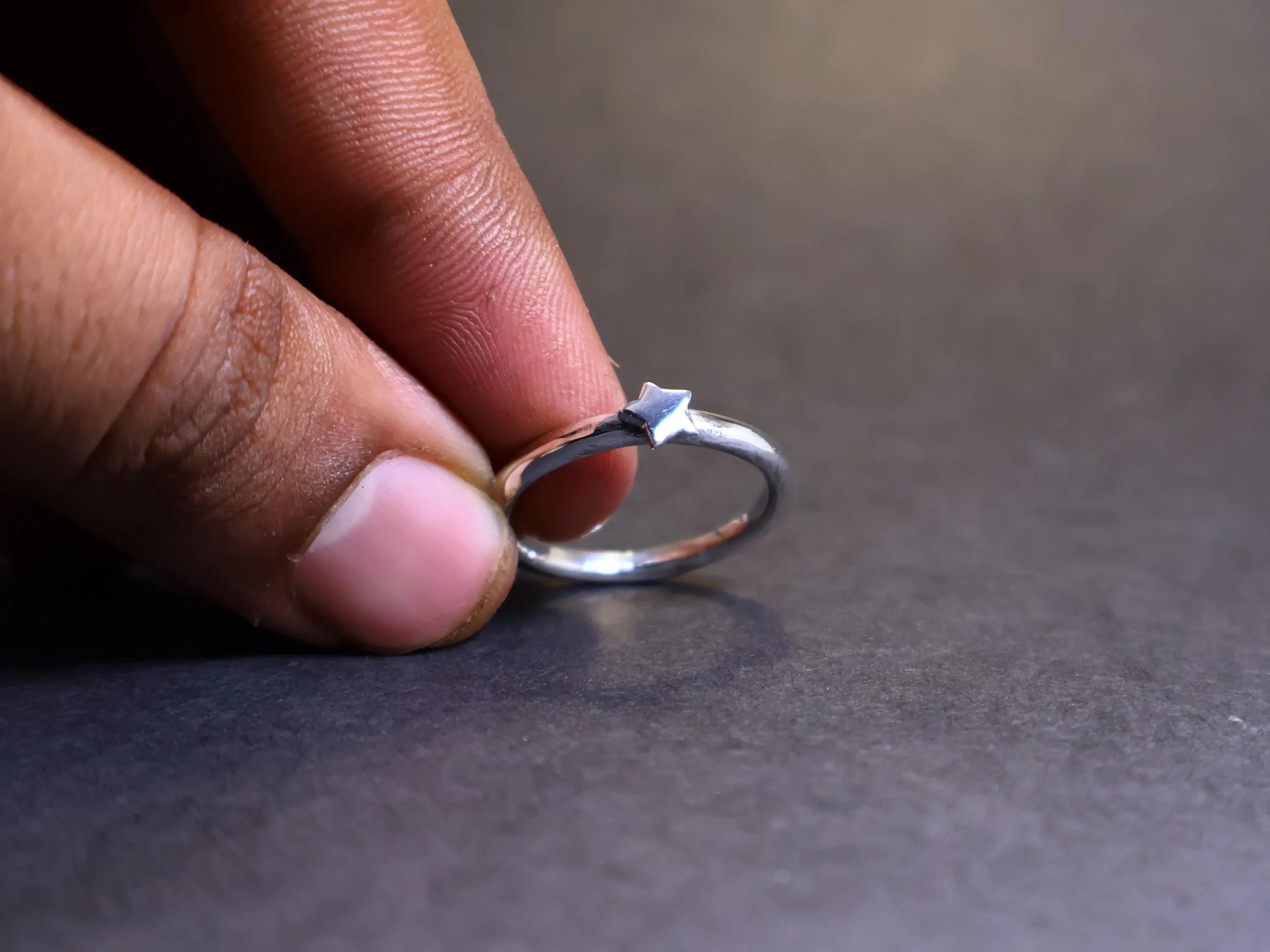 Handmade Star Ring, Handmade Ring, Sterling Silver Ring, Gift For Her Size ONE SIZE - 6 Thumbnail