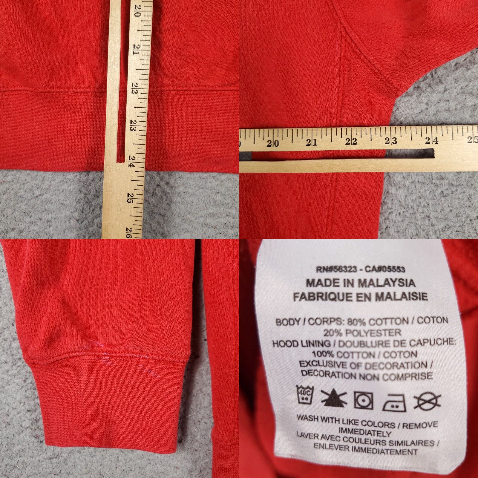 Nike VINTAGE Nike Hoodie Pullover Mens Medium Red Logo Sweatshirt Sportswear Casual Size US M / EU 48-50 / 2 - 8 Thumbnail