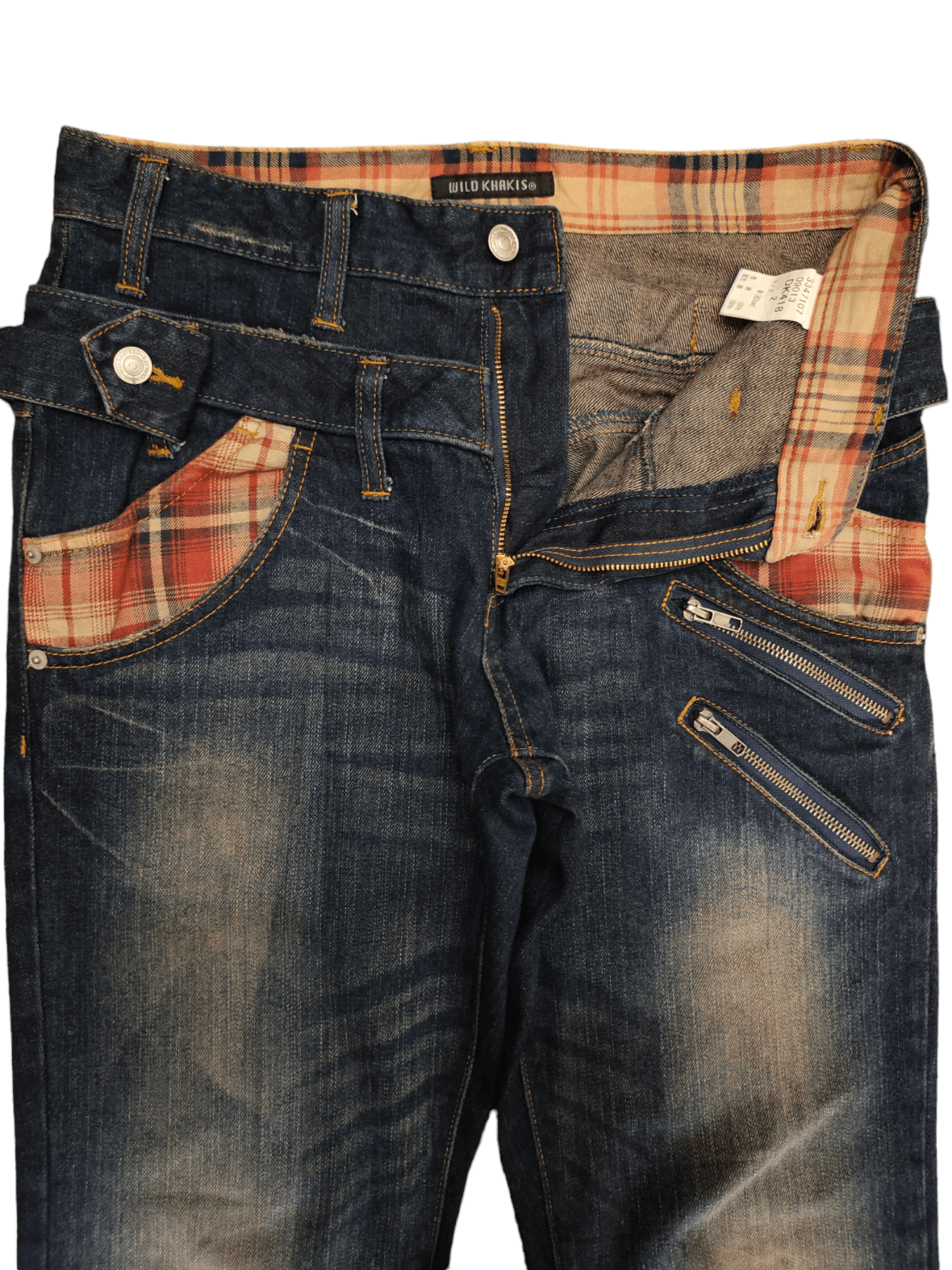 Kapital Wild Khakis Double Waist Denim Pants Undercover Ppfm Style Size US 31 - 9 Thumbnail