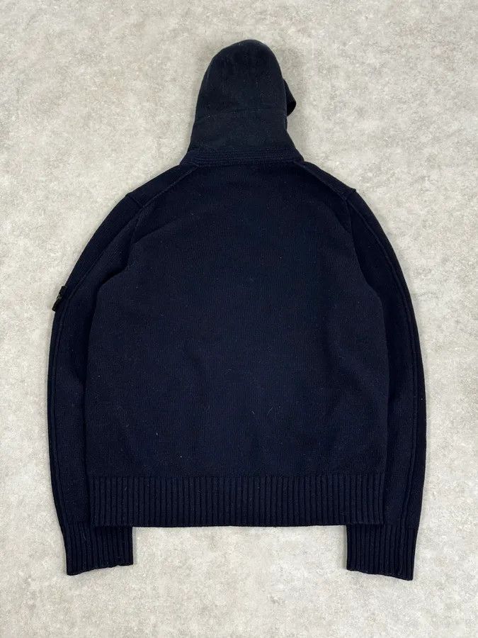 Stone Island 2000s Stone Island Navy Hooded Zip-Up Sweater Size US M / EU 48-50 / 2 - 5 Thumbnail