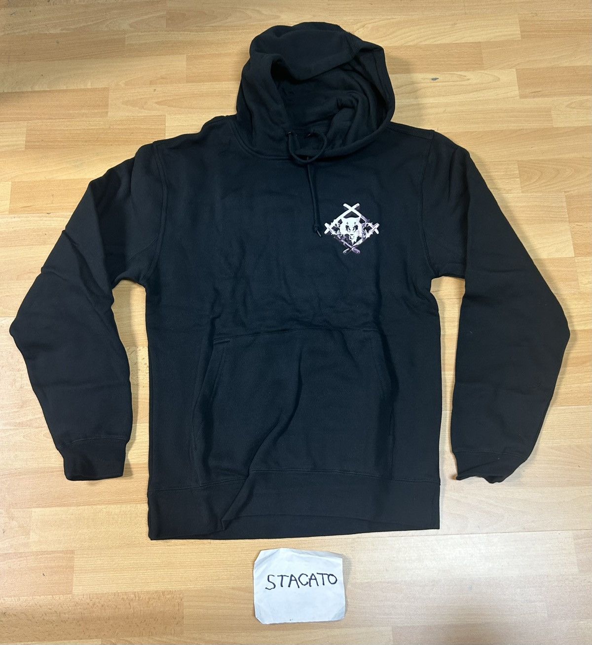Hollow Squad × Rap Tees × Xavier Wulf / Hollow Squad Pressure x Hollow Squad Xavier Wulf Palm Hand Hoodie Black Size US M / EU 48-50 / 2 - 3 Thumbnail
