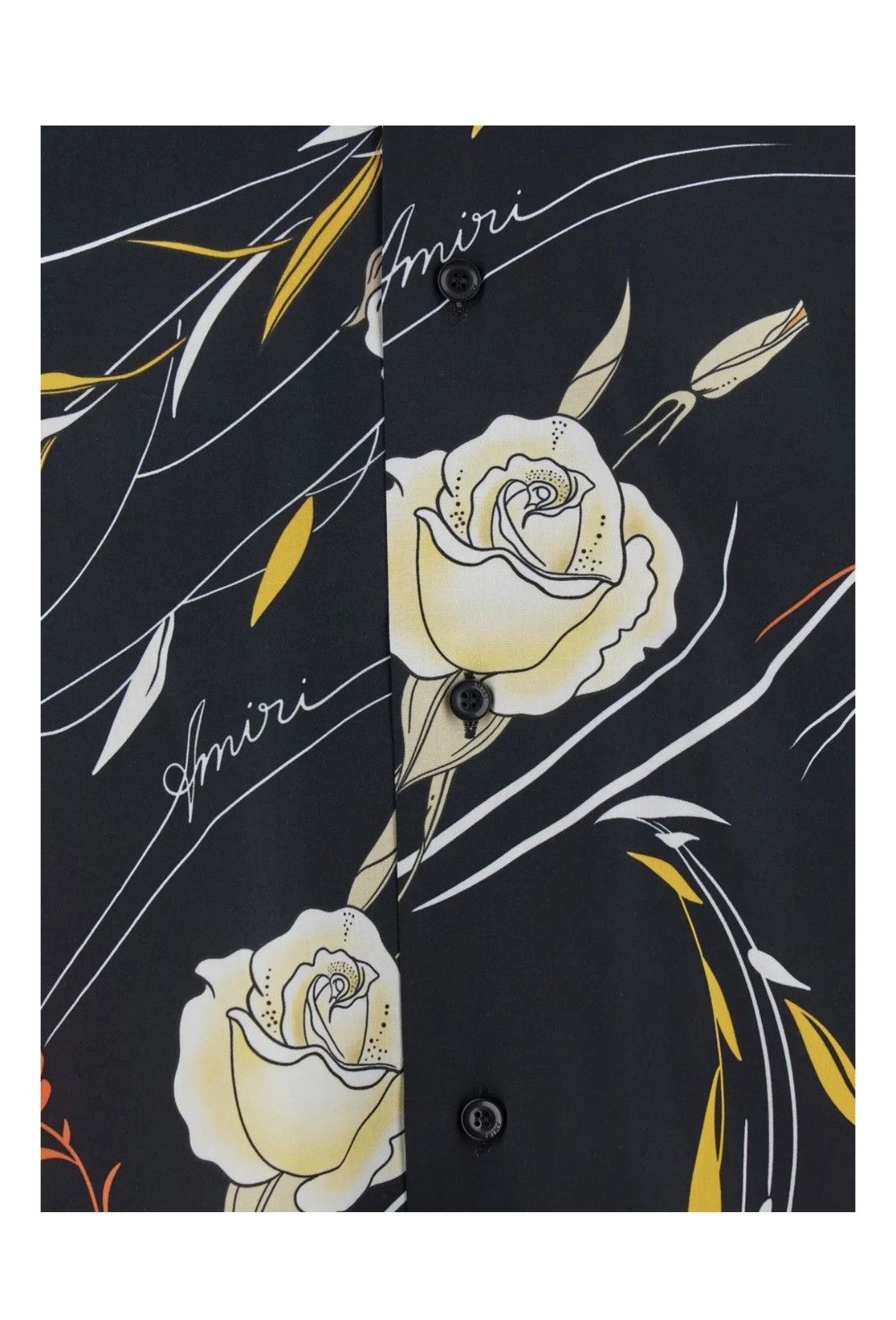Amiri AMIRI rose-print camp-collar shirt Size US XL / EU 56 / 4 - 3 Thumbnail