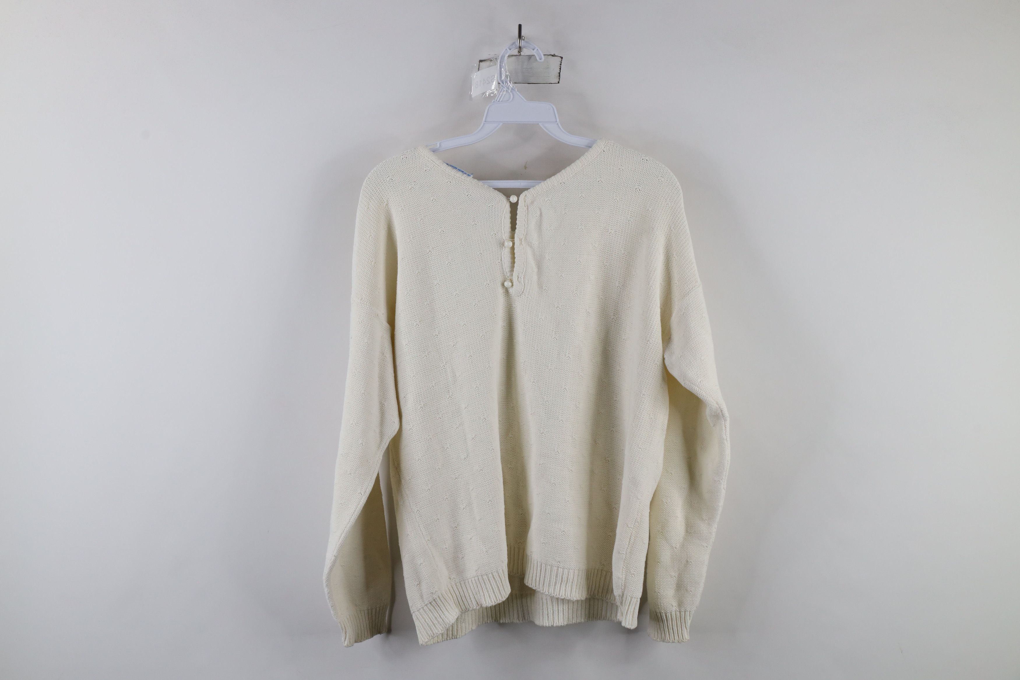 Vintage Vintage 90s Streetwear Back Button Knit Sweater USA Size M / US 6-8 / IT 42-44 - 12 Thumbnail