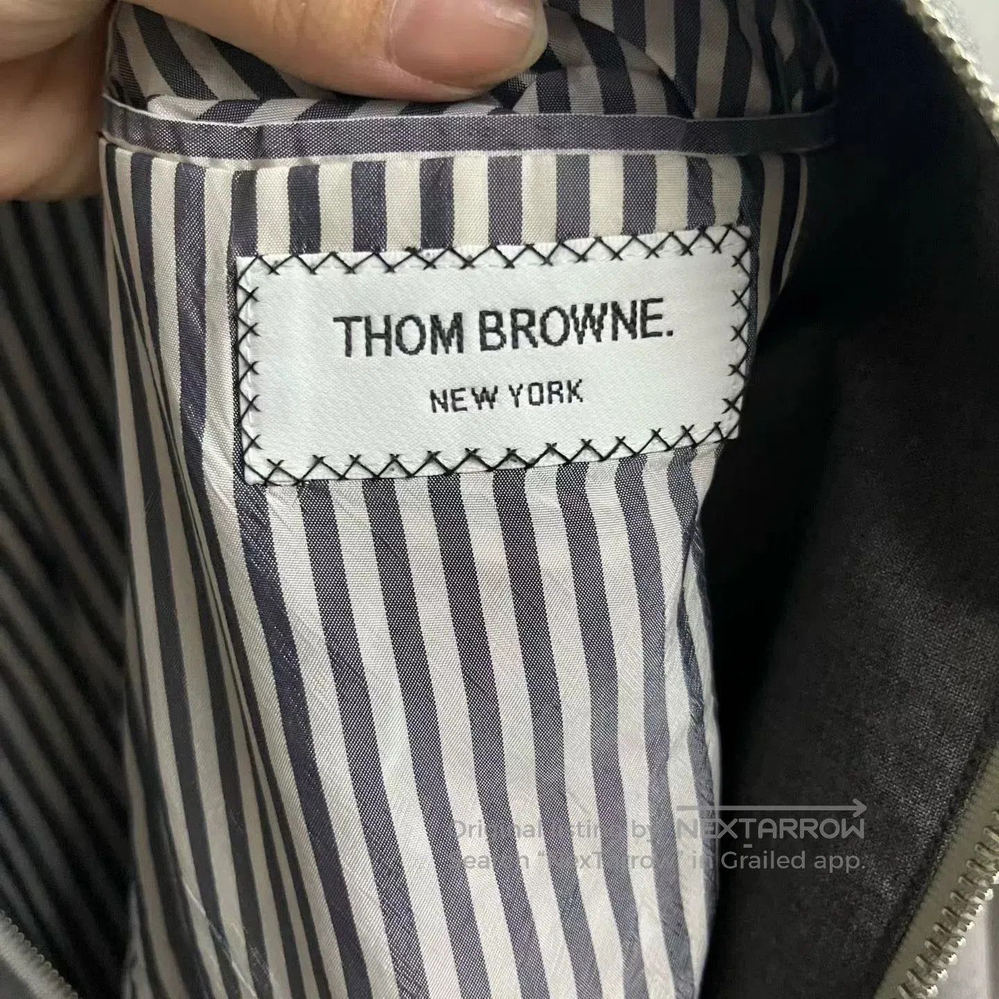 Thom Browne thom browne gray four-stripes bomber jacket. Size US S / EU 44-46 / 1 - 2 Thumbnail