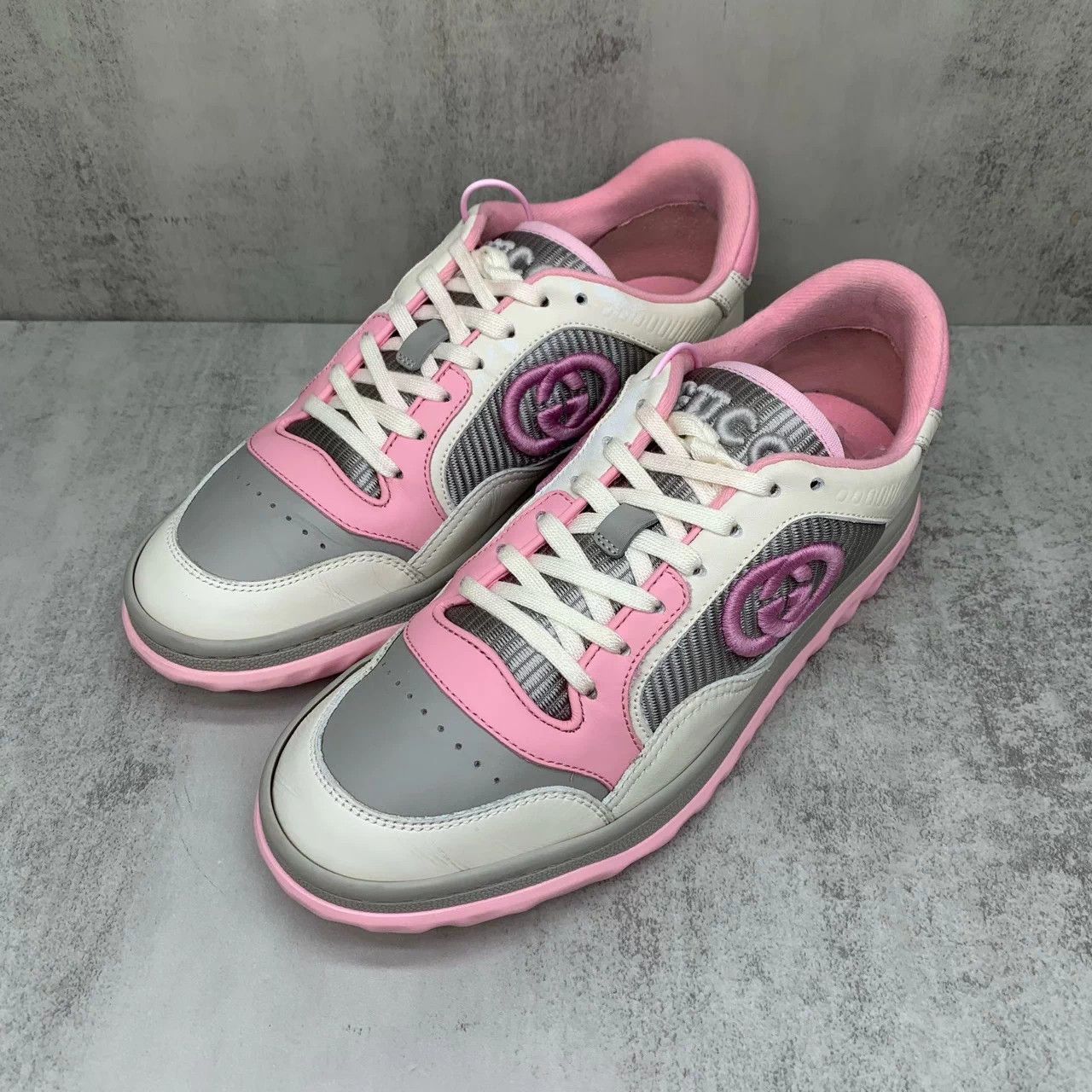 Gucci Gucci mac80 Pink/White Sneakers Women's 95New 37 Size US 6.5 / EU 39-40 - 1 Thumbnail