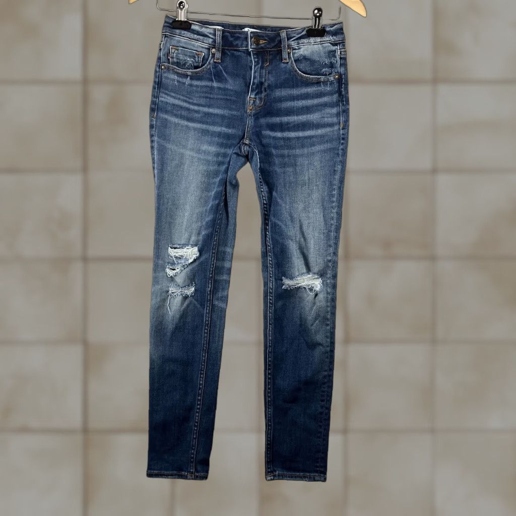 Vintage VIGOSS Jagger Skinny Jeans Distressed Stretch Women’s 28x27 Jeans Size 26" / US 2 / IT 38 - 1 Thumbnail