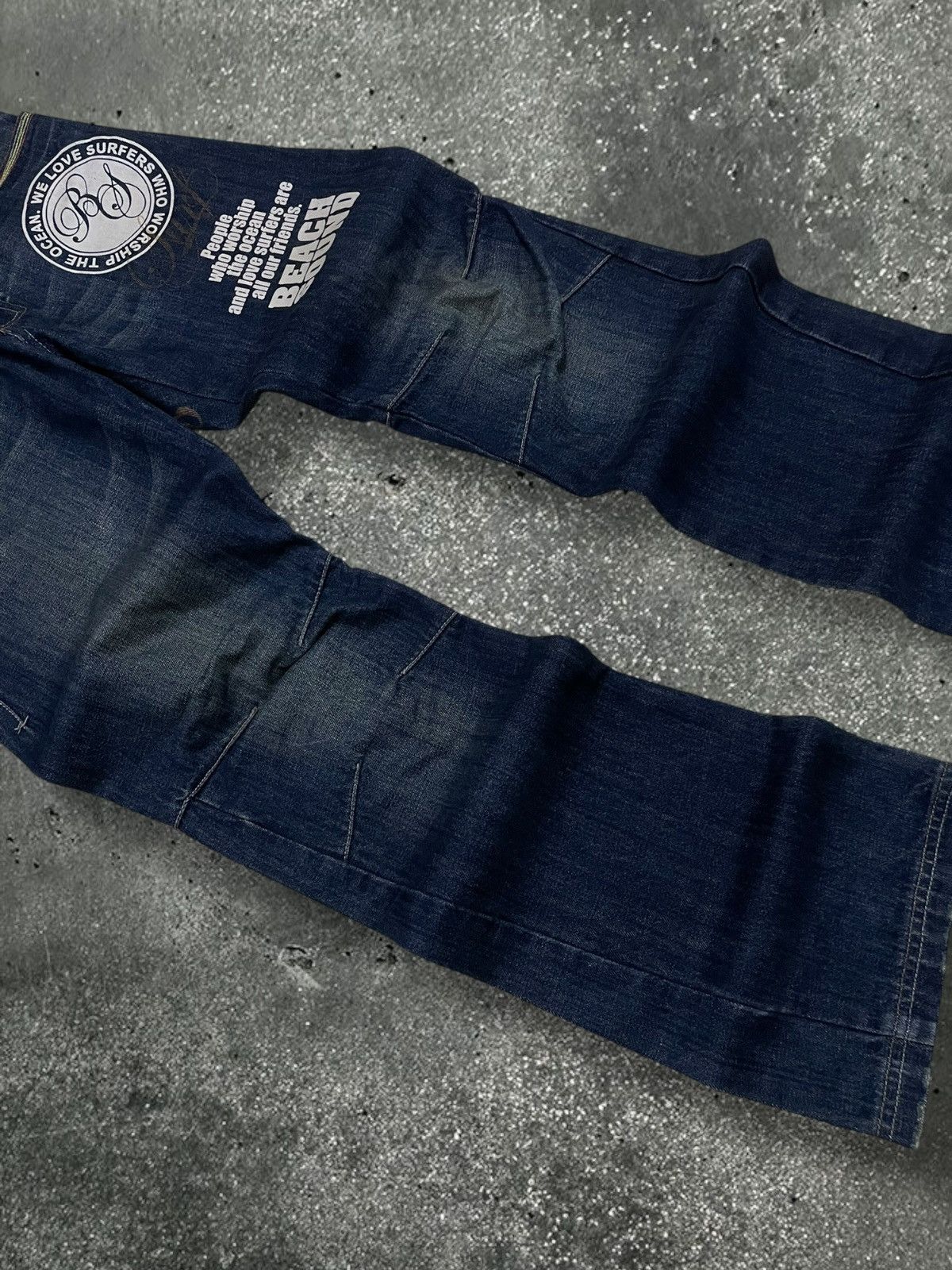 Hysteric Glamour Vintage Japan 90s Beach Sound Nature & Blue Print Denim Size US 30 / EU 46 - 4 Thumbnail