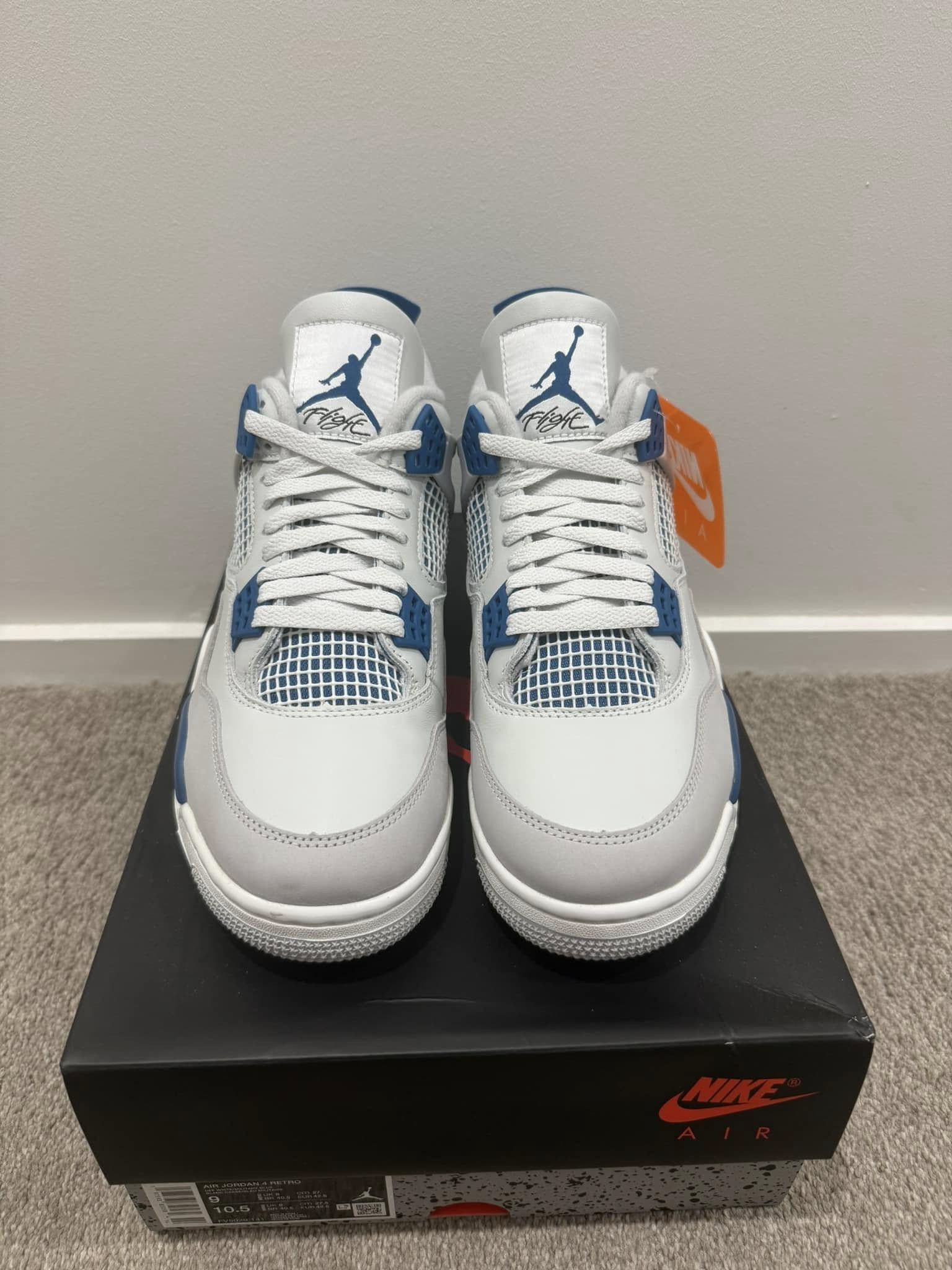 Jordan Brand Air Jordan 4 Millitary Blue 2024 US9 Size US 9 / EU 42 - 2 Thumbnail