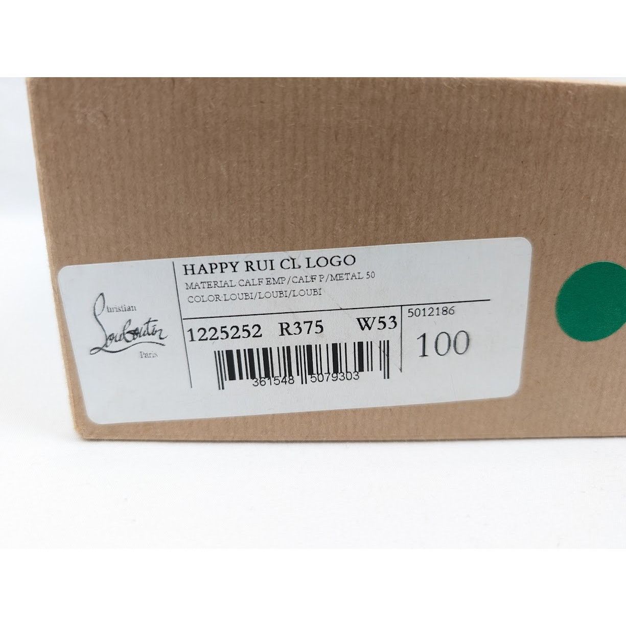 Christian Louboutin o1rshd1 Size: 100 / Calf Happy Rui CL Logo Belt in Loubi Size 38 - 21 Thumbnail