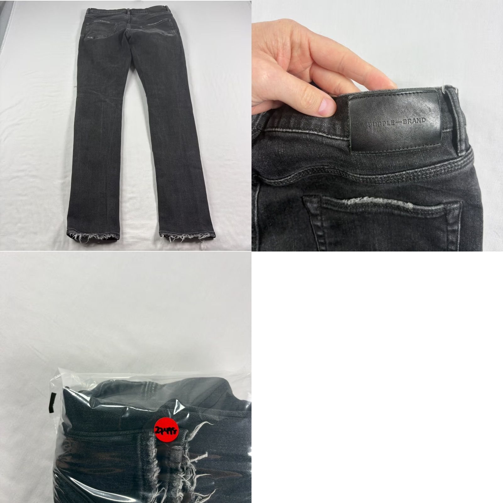 J Brand Purple Brand Jeans Skinny Denim Mens 30x32 Black Distressed Paint Splatter 30 32 Cotton Denim Slim Style Regular Button Closure Mens Size US 30 / EU 46 - 9 Thumbnail