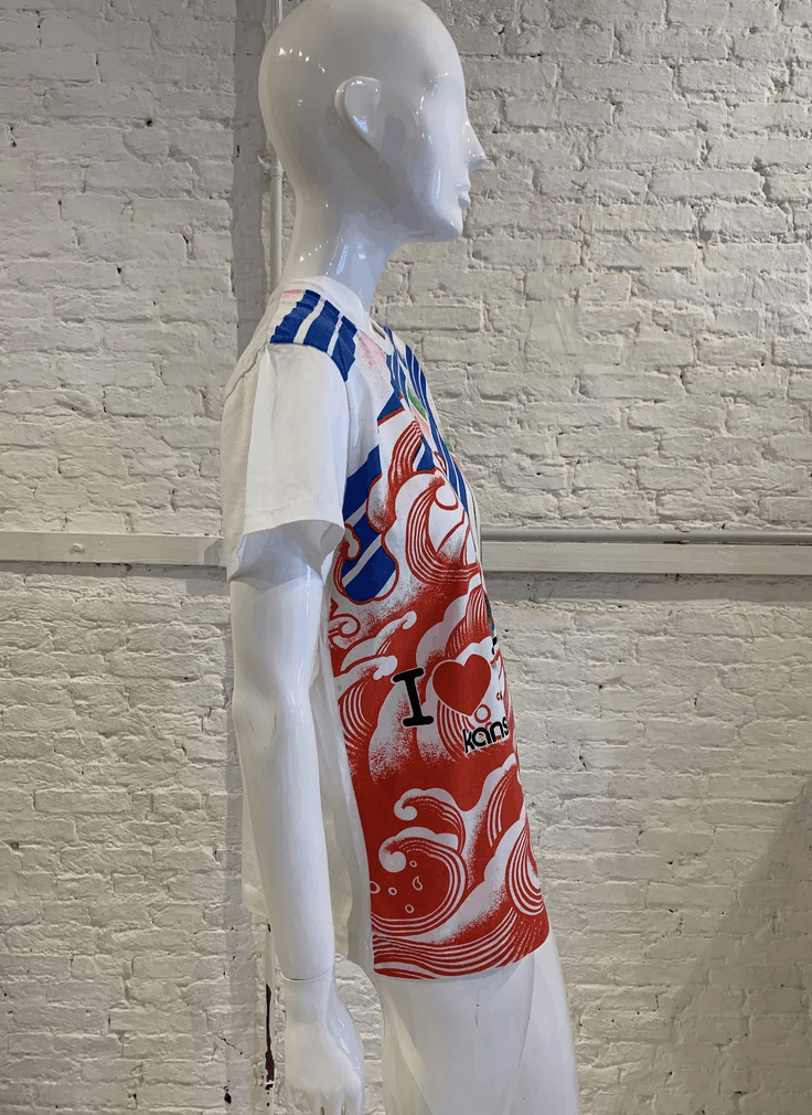 Kansai Yamamoto Rare Vintage 1980s white cotton T-shirt by Kansai Yamamoto Size M / US 6-8 / IT 42-44 - 5 Thumbnail