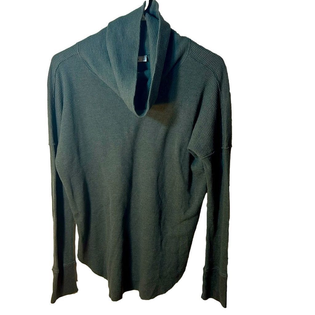 TNA Size small TNA Aritzia, waffle knit gray turtleneck Size XS / US 0-2 / IT 36-38 - 1 Thumbnail