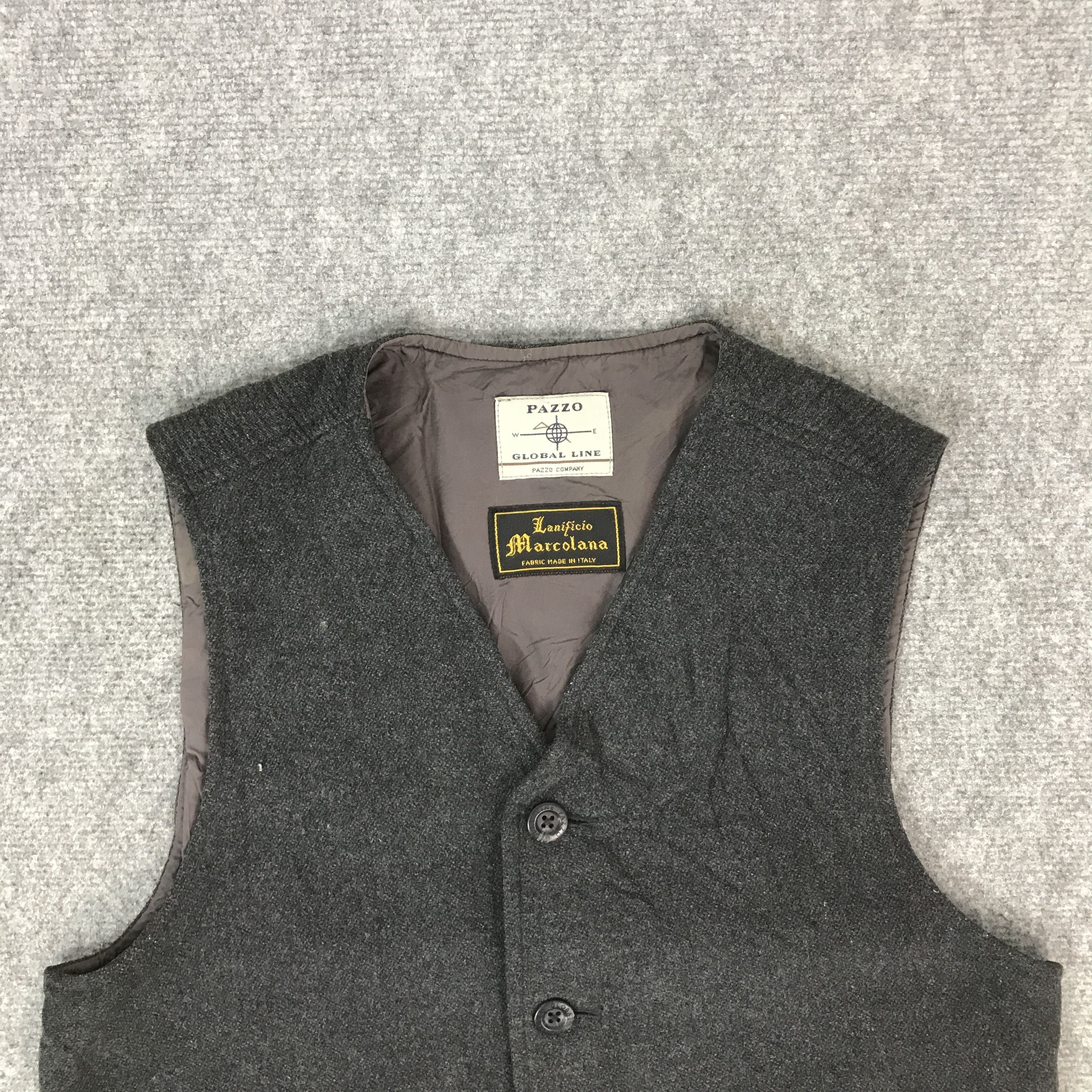 Pazzo PAZZO GLOBAL LINE LANIFICIO MARCOLANA WOOL VEST K69B19 Size US M / EU 48-50 / 2 - 2 Thumbnail