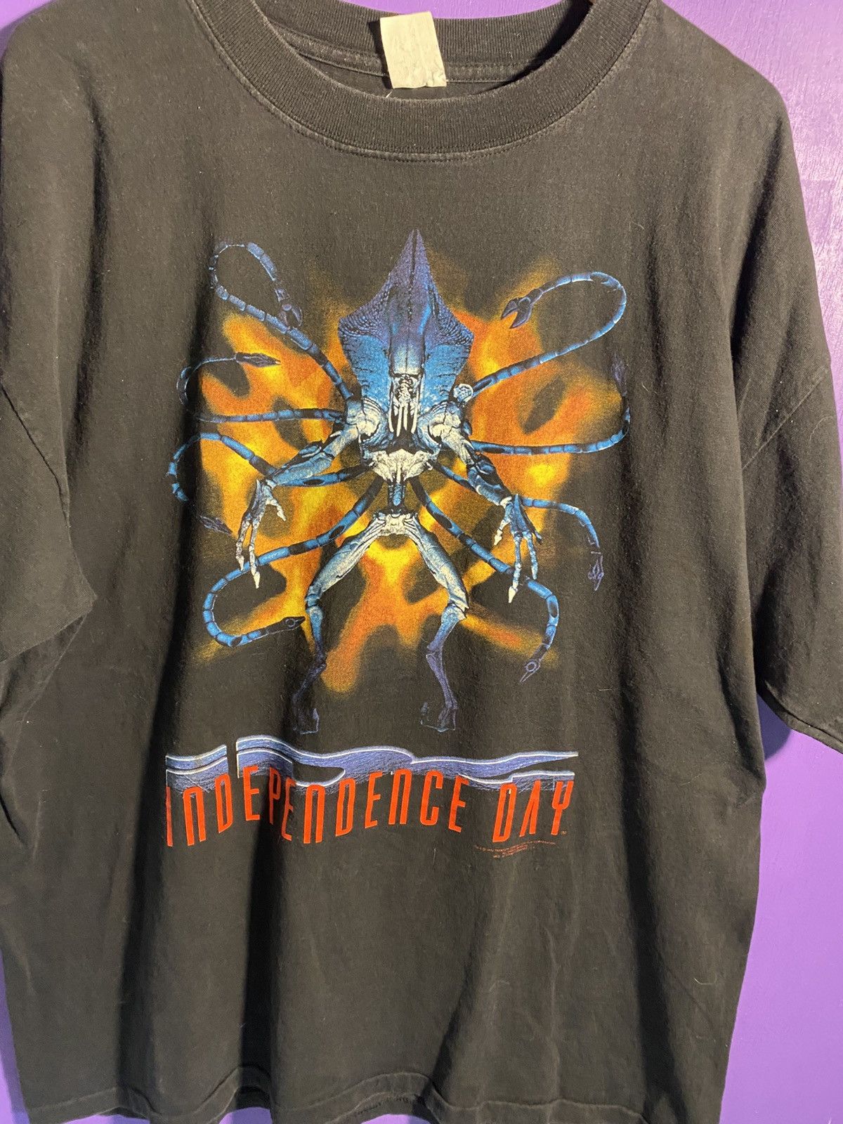 Other Vintage 1996 Independence day alien movie promo t-shirt Size US XL / EU 56 / 4 - 3 Thumbnail