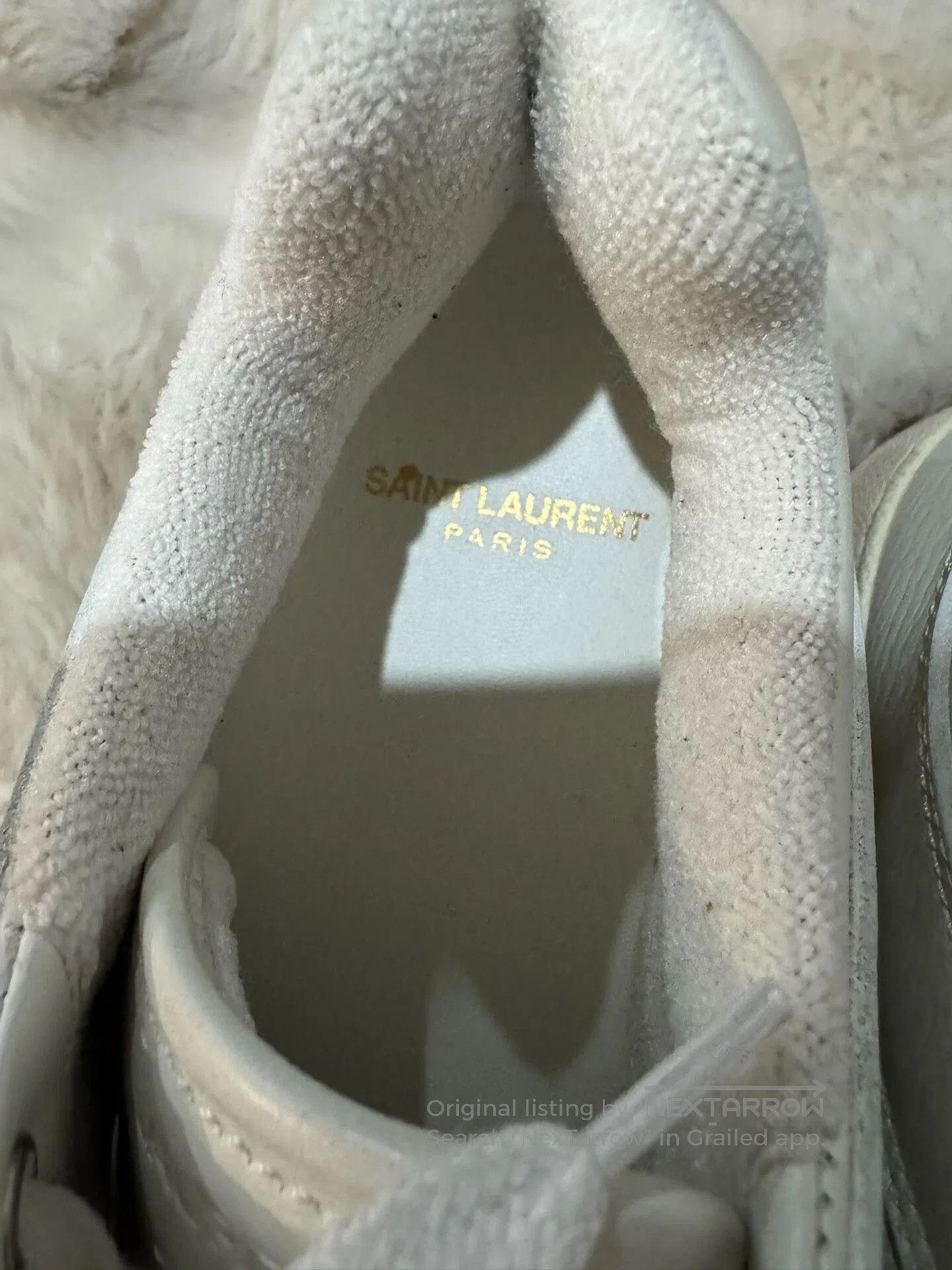 Yves Saint Laurent Saint Laurent SL61 Women's White Sneakers. Size US 6.5 / IT 36.5 - 8 Thumbnail