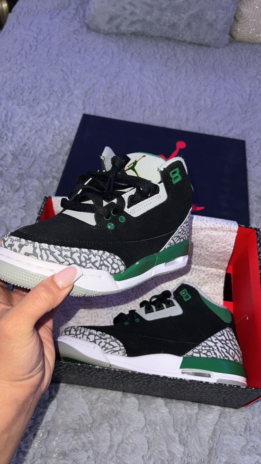 image of Pine Green 3S Shoes, Women's (Size 6)