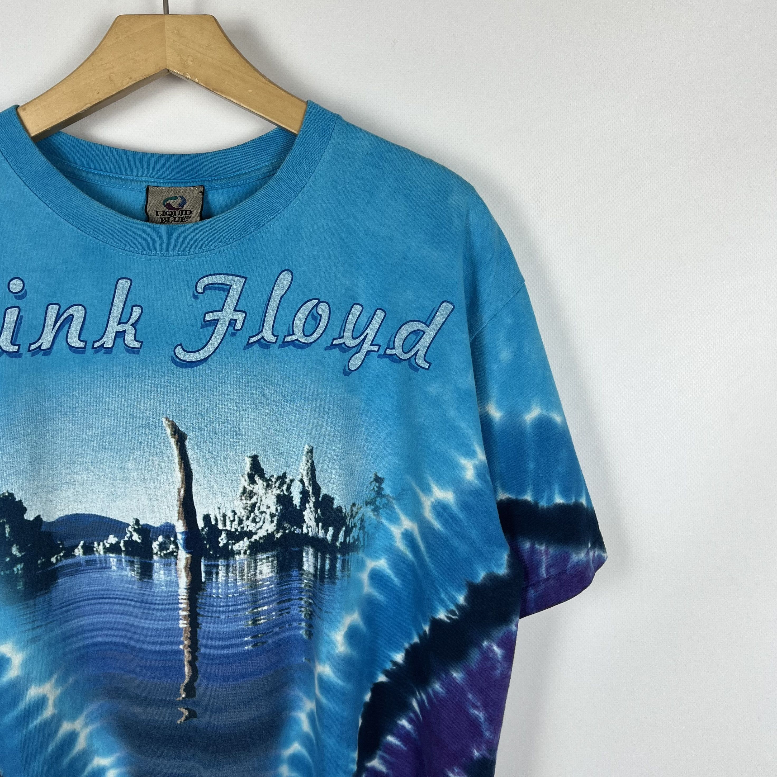 Liquid Blue Vintage Pink Floyd “Wish You Were Here” Band T Shirt 2002 Size US M / EU 48-50 / 2 - 2 Thumbnail