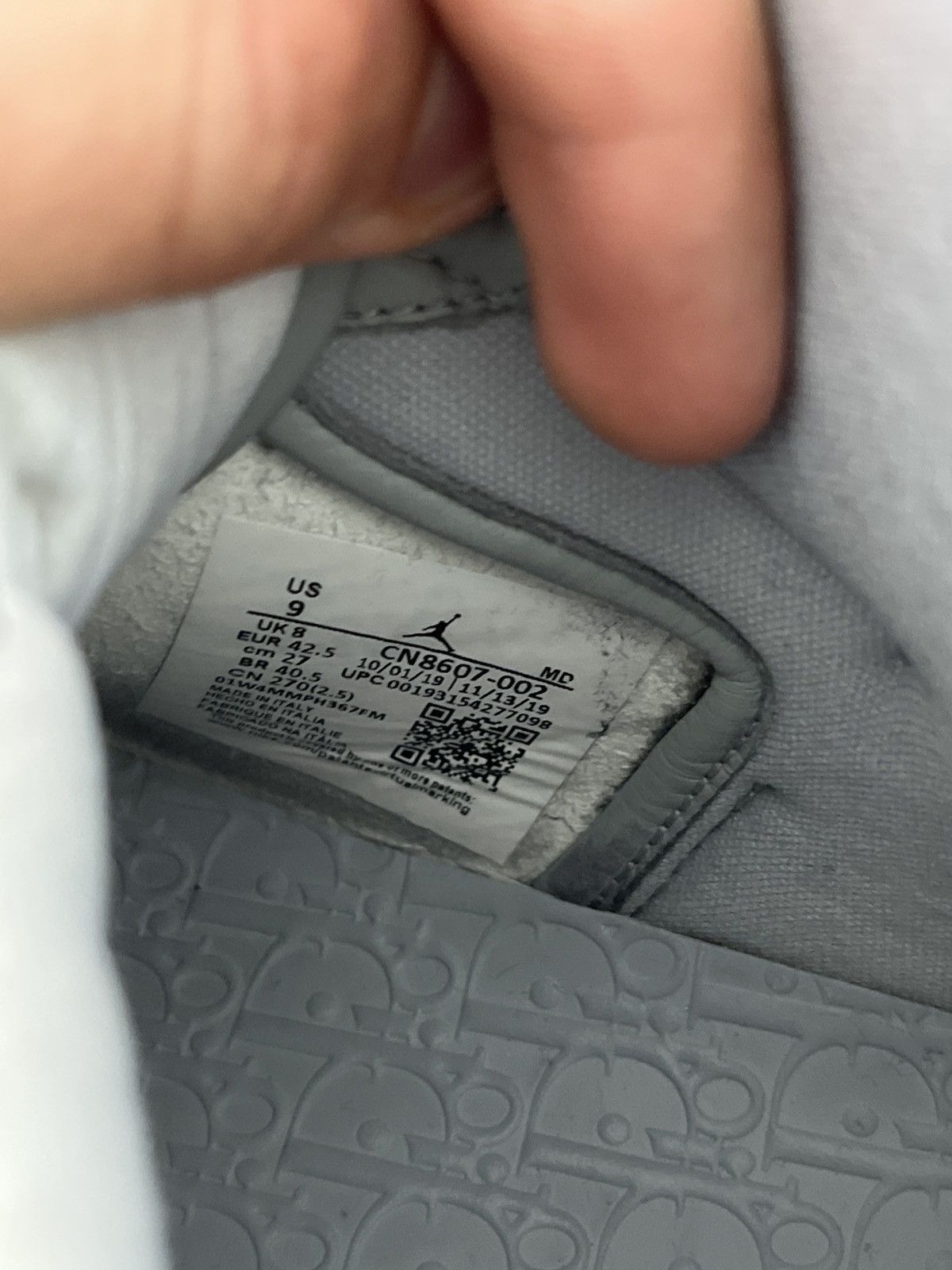 Dior Air Jordan 1 Dior Size US 9 / EU 42 - 8 Thumbnail