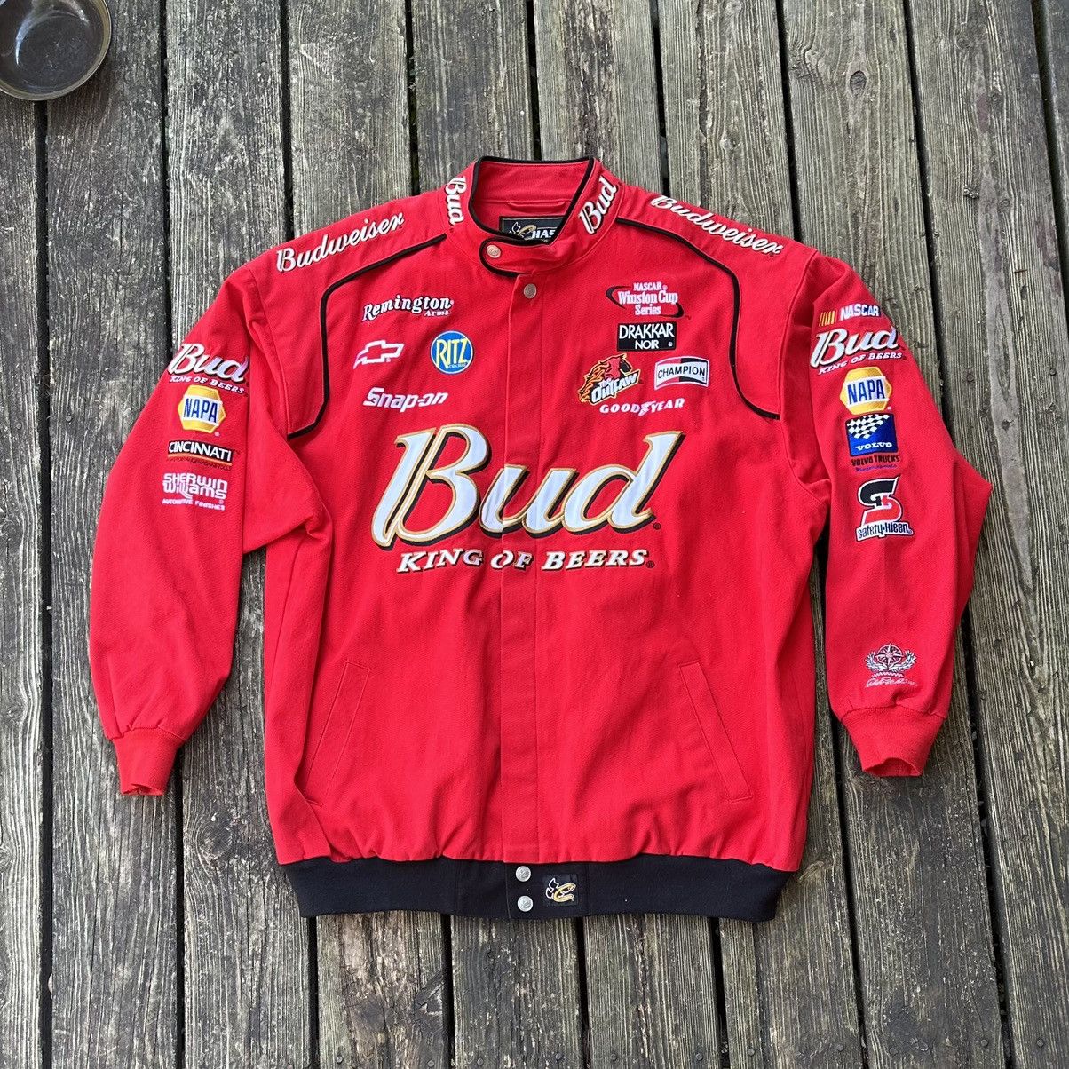 Chase Authentics × Vintage Vintage Dale Earnhardt Budweiser nascar jacket Size US XXL / EU 58 / 5 - 1 Thumbnail