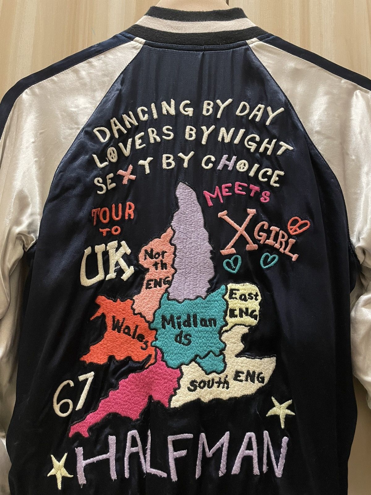 Halfman × X-Girl Xgirl x Halfman Sukajan Souvenir Jacket Size S / US 4 / IT 40 - 2 Thumbnail