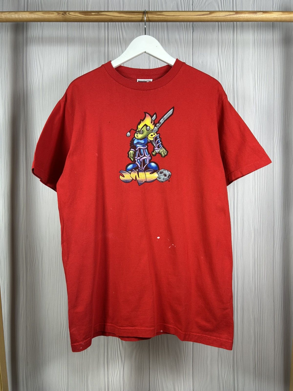JNCO Rare Vintage 90s JNCO FlameHead T-Shirt Size XL USA Size US XL / EU 56 / 4 - 1 Thumbnail