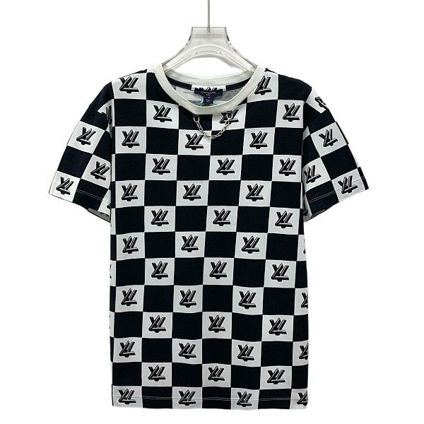 Louis Vuitton Louis Vuitton Checkered Logo Chain T-Shirt Size M Size US M / EU 48-50 / 2 - 1 Thumbnail