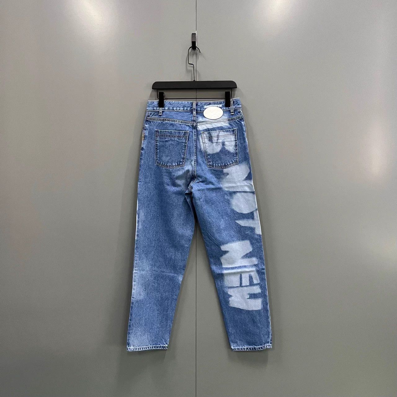 Ader Error ADER ERROR Blue Graffiti Straight Jeans A2, A3, A4 Size US 37 - 2 Thumbnail