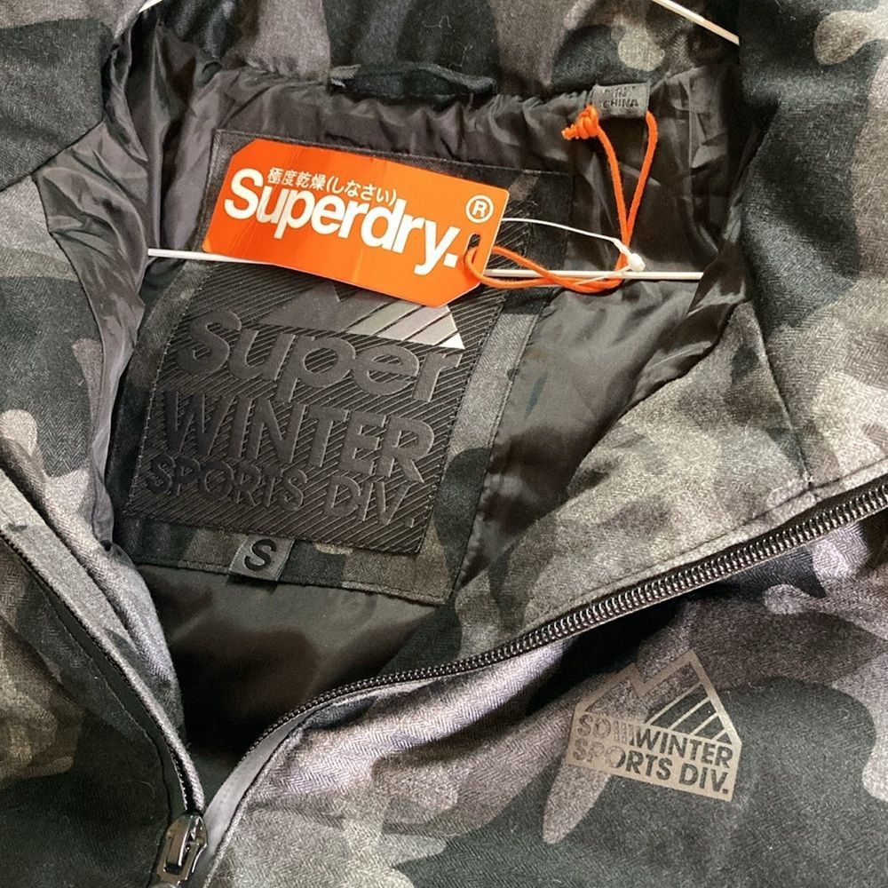 Superdry Superdry Mens Size S Echo Quilt Puffer in Marl Camo NEW with Tags Size US S / EU 44-46 / 1 - 2 Thumbnail
