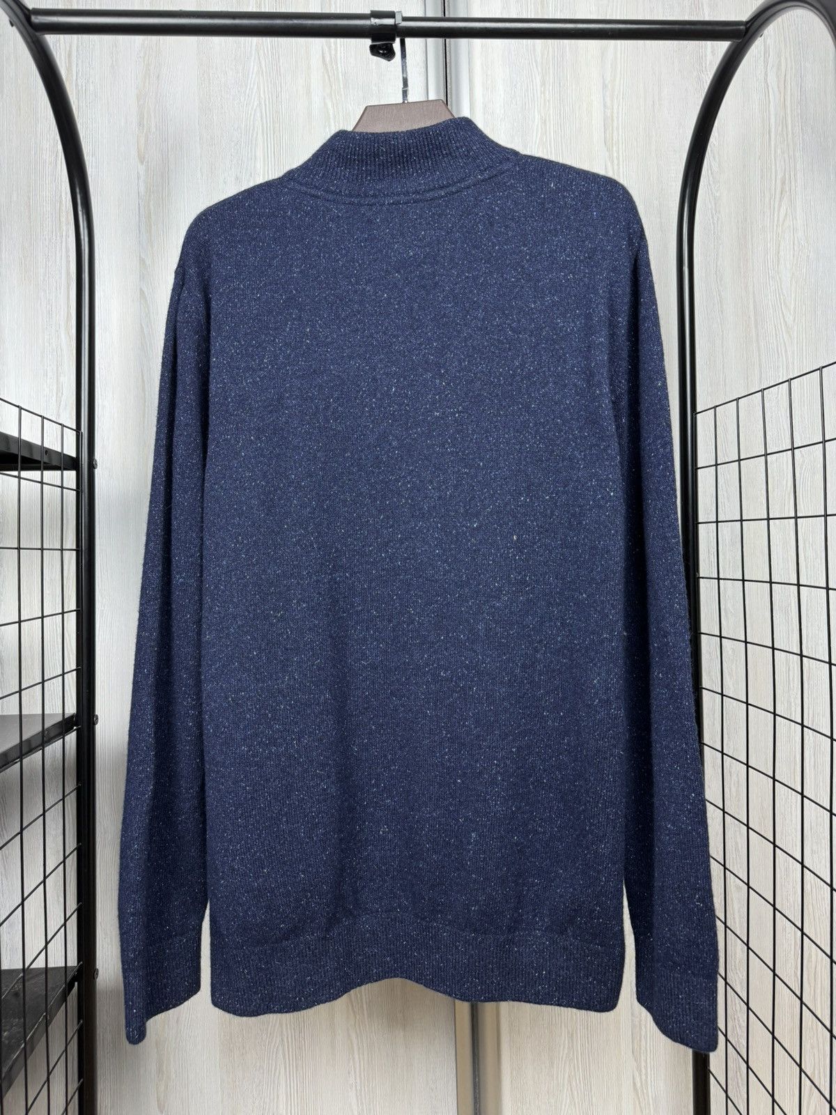 Barbour Barbour Men’s Tisbury Half Zip Sweater Navy Blue wool blend Size US XXL / EU 58 / 5 - 8 Thumbnail
