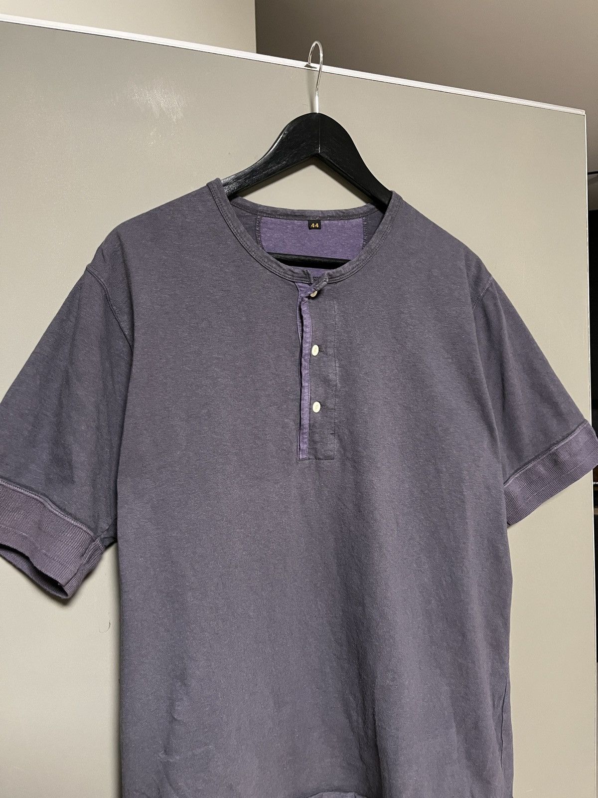 Freewheelers Freewheelers Power Wear Henley Navy/Purple T-shirt Size US L / EU 52-54 / 3 - 5 Thumbnail