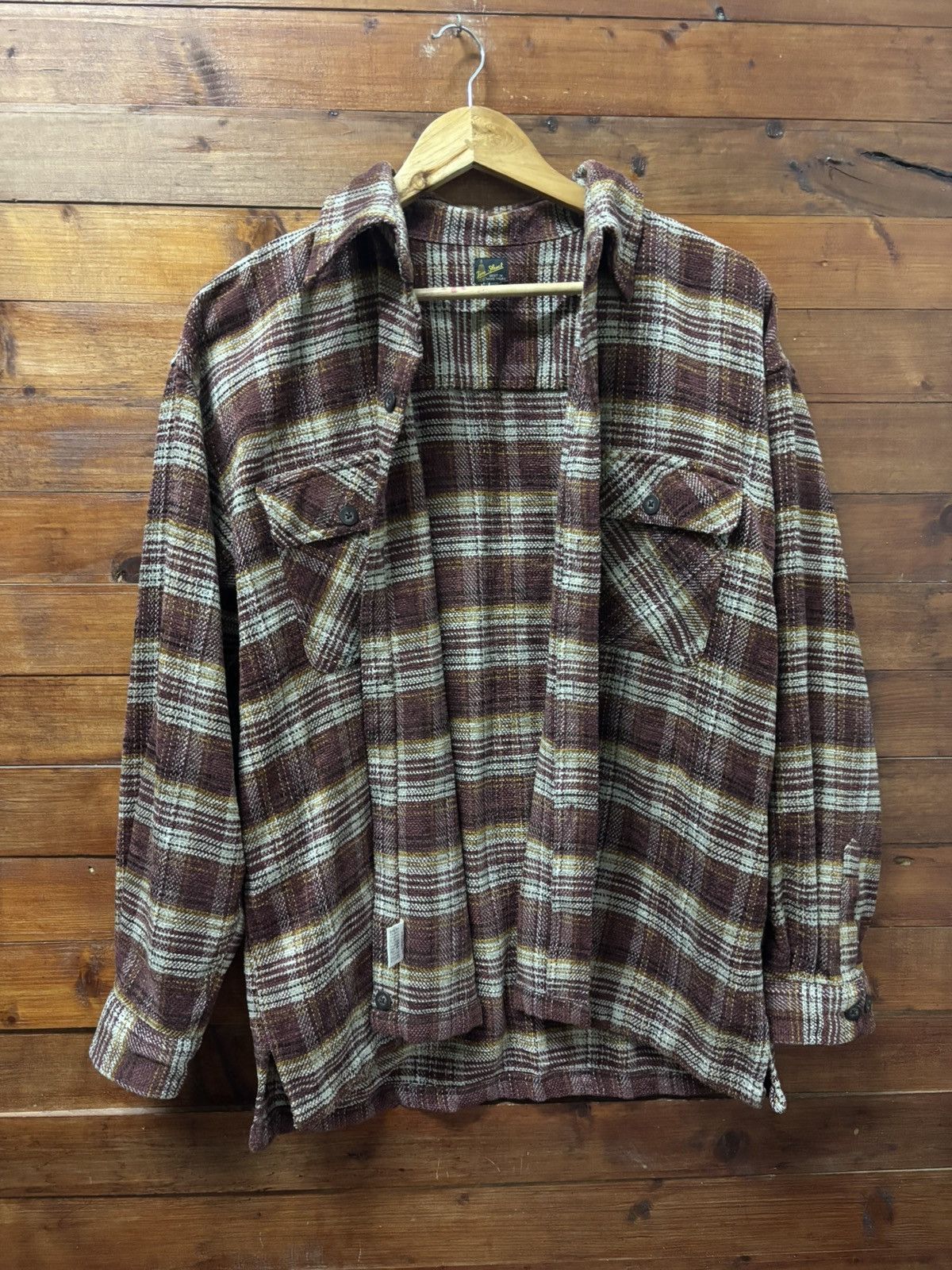 Japanese Brand Vintage tom short flannel shirt Size US L / EU 52-54 / 3 - 1 Thumbnail