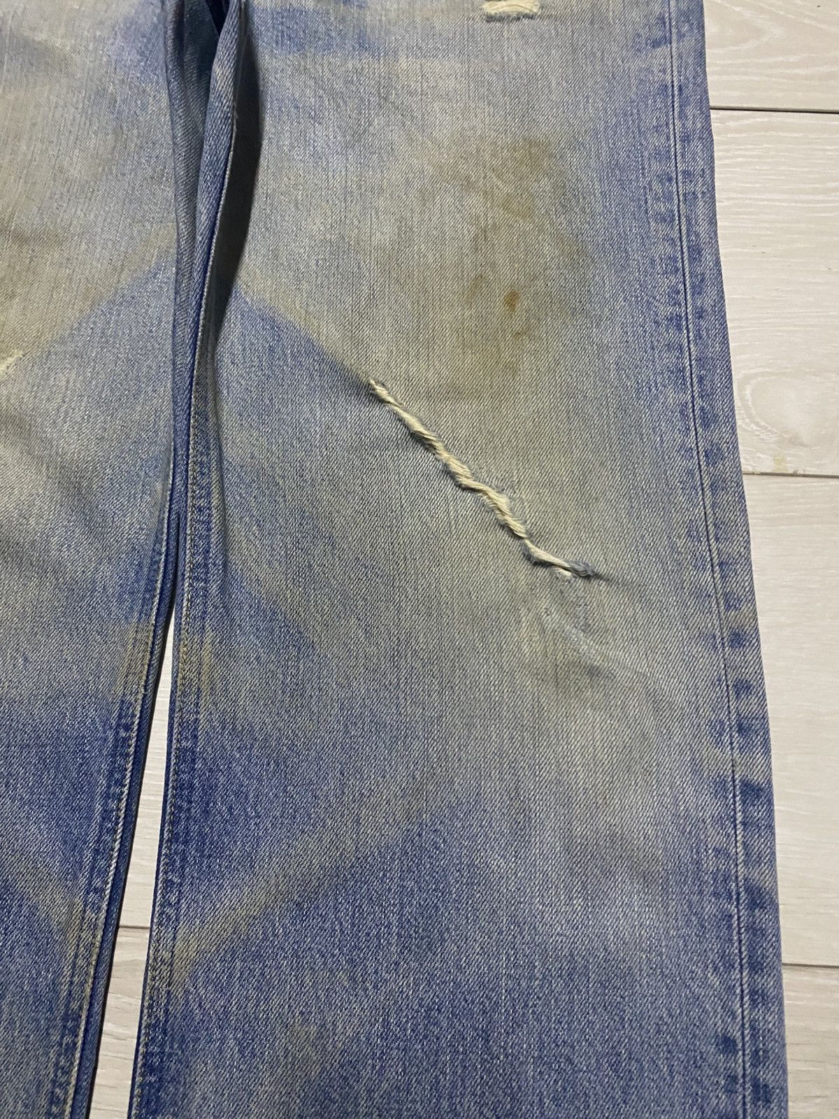 Lee × Number (N)ine Vintage Lee Riders Mud Wash Distressed Loose Jeans Size US 32 / EU 48 - 8 Thumbnail