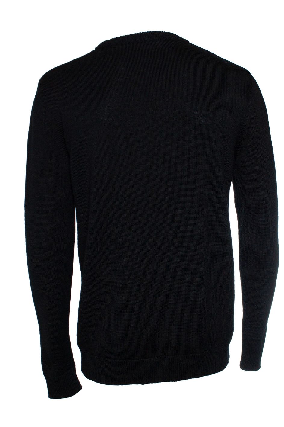 Balmain Balmain, Logo merino knit jumper in black Size US L / EU 52-54 / 3 - 2 Thumbnail